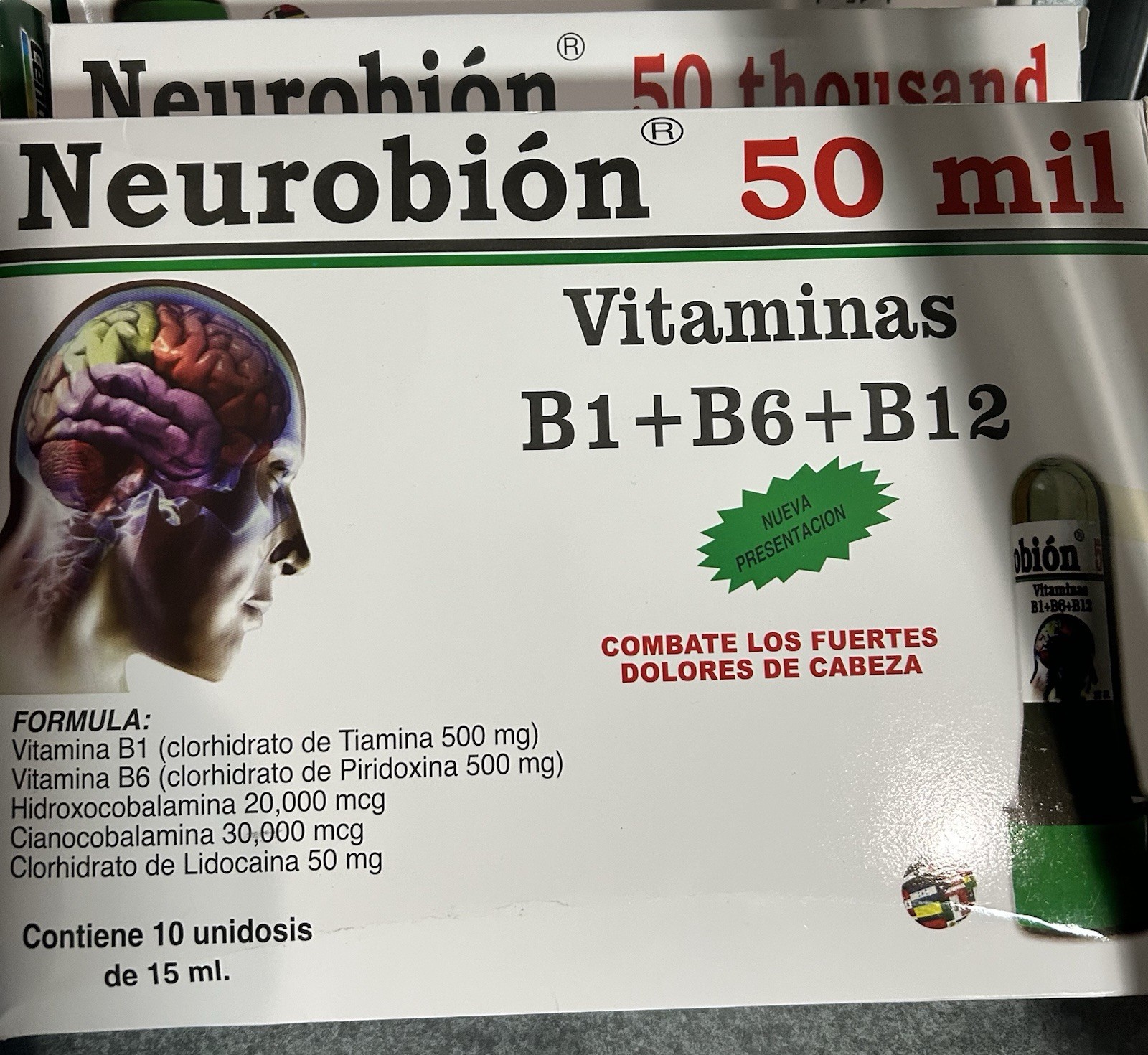 Neurobion 50 Mil Vitamin B1 B6 B12 Supplemental Beverage