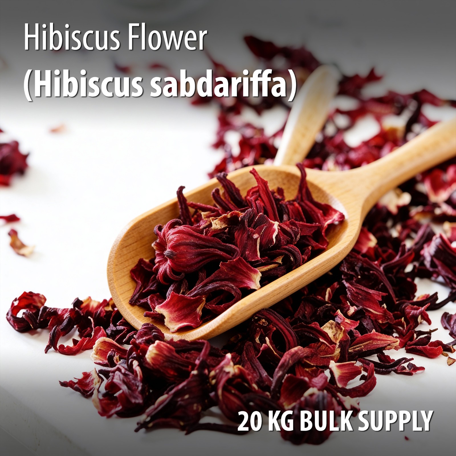 Hibiscus Flower 20KG Bulk Cut & Sifted Wholesale Commercial Supply