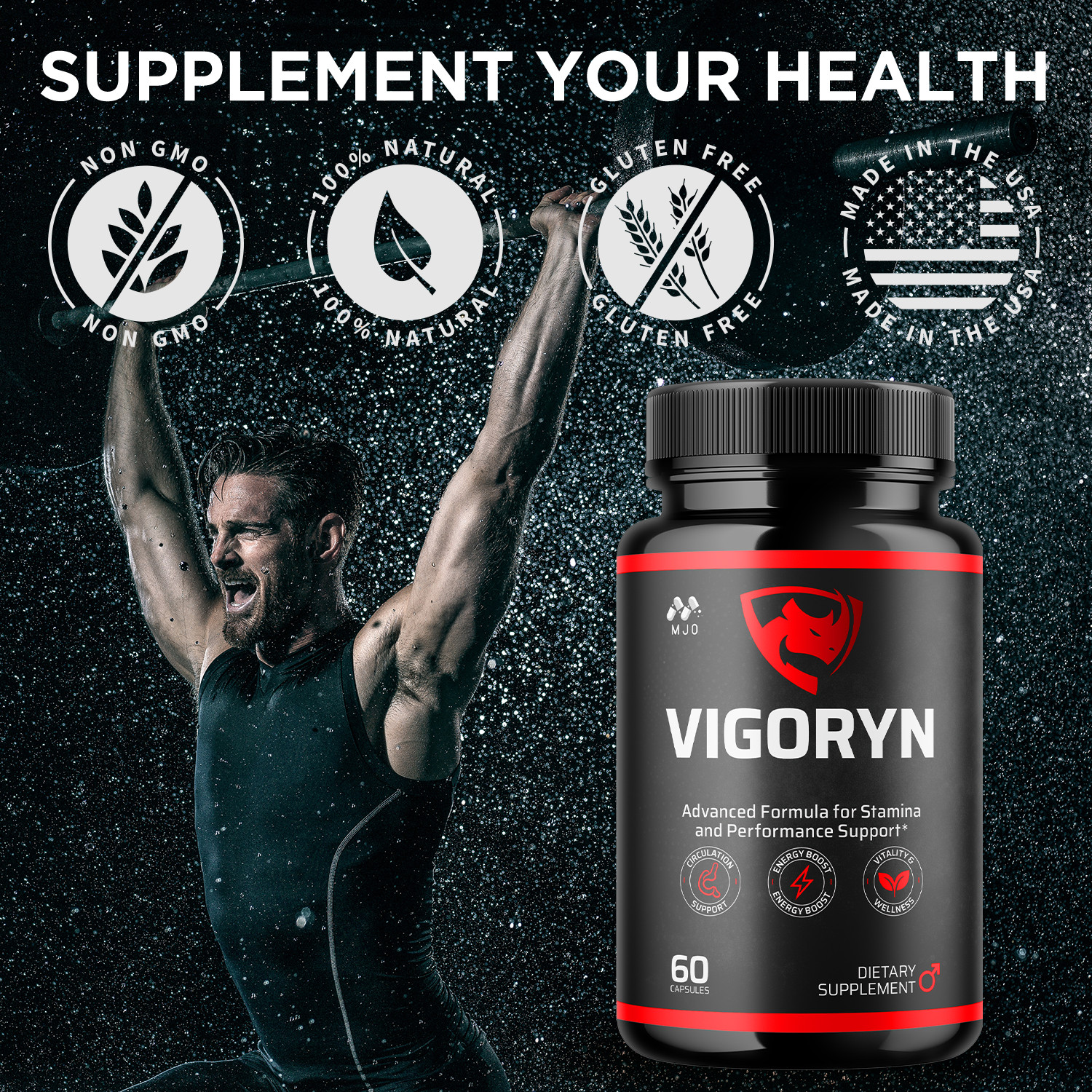 (5 Pack) Vigoryn Advanced Male Health Support Supplement Vigo Ryn 300 Capsules