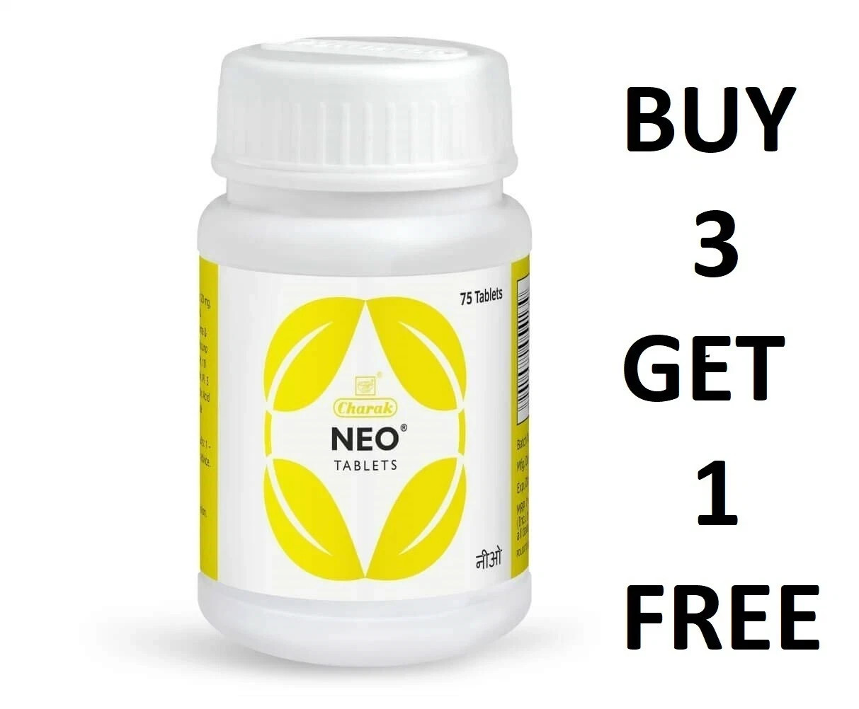 Charak NEO 75 Tabs For Mens Health (BUY 3 GET 4) Exp 2028