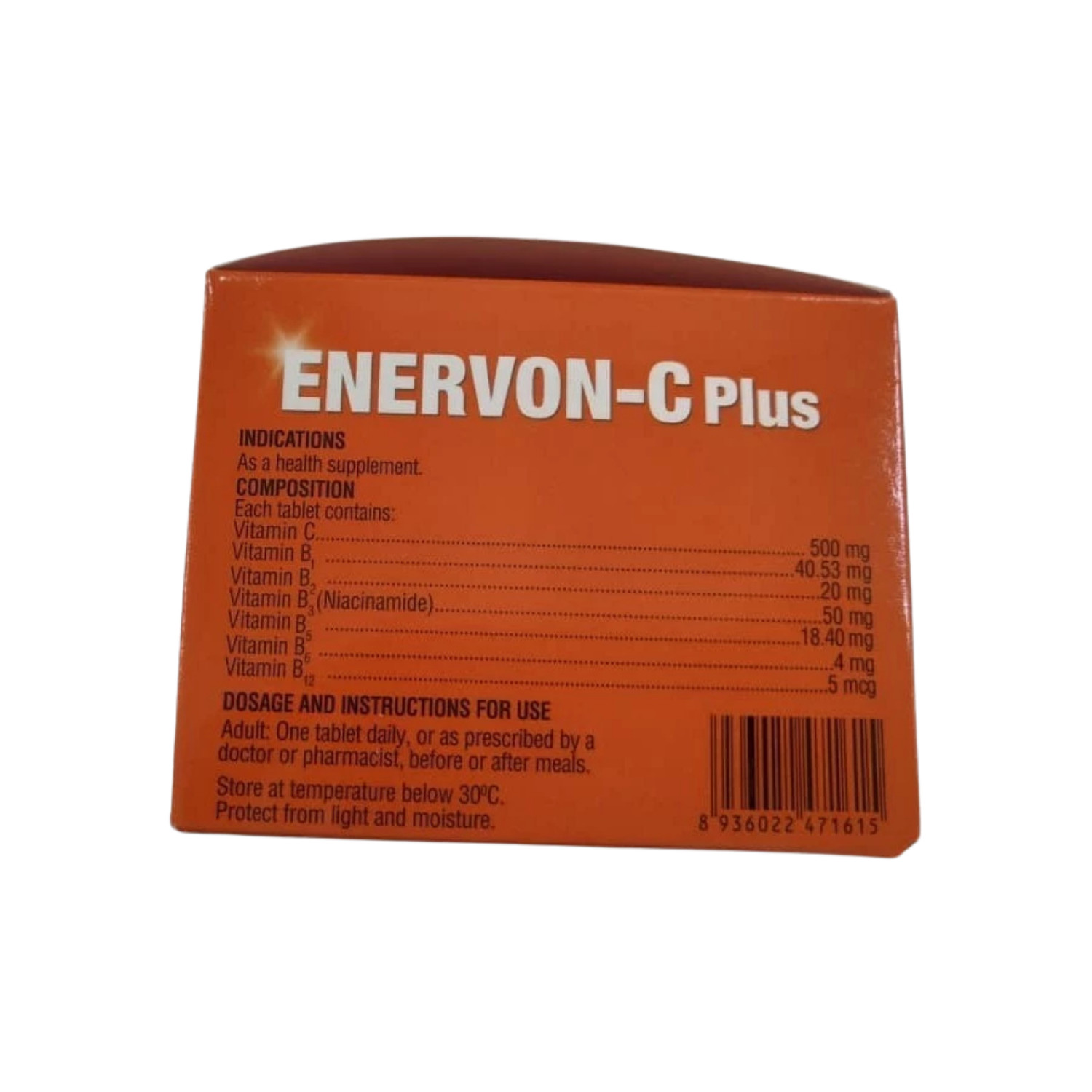 Enervon-C Vitamin C 500mg (100’s) Energy Immunity Resistance Tablets