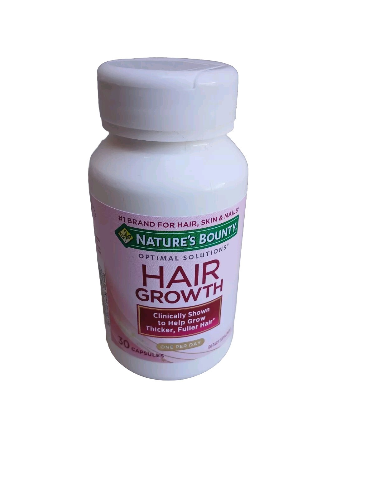 Nature’s Bounty Optimal Solutions Hair Growth 30 Caps Exp 12/2025