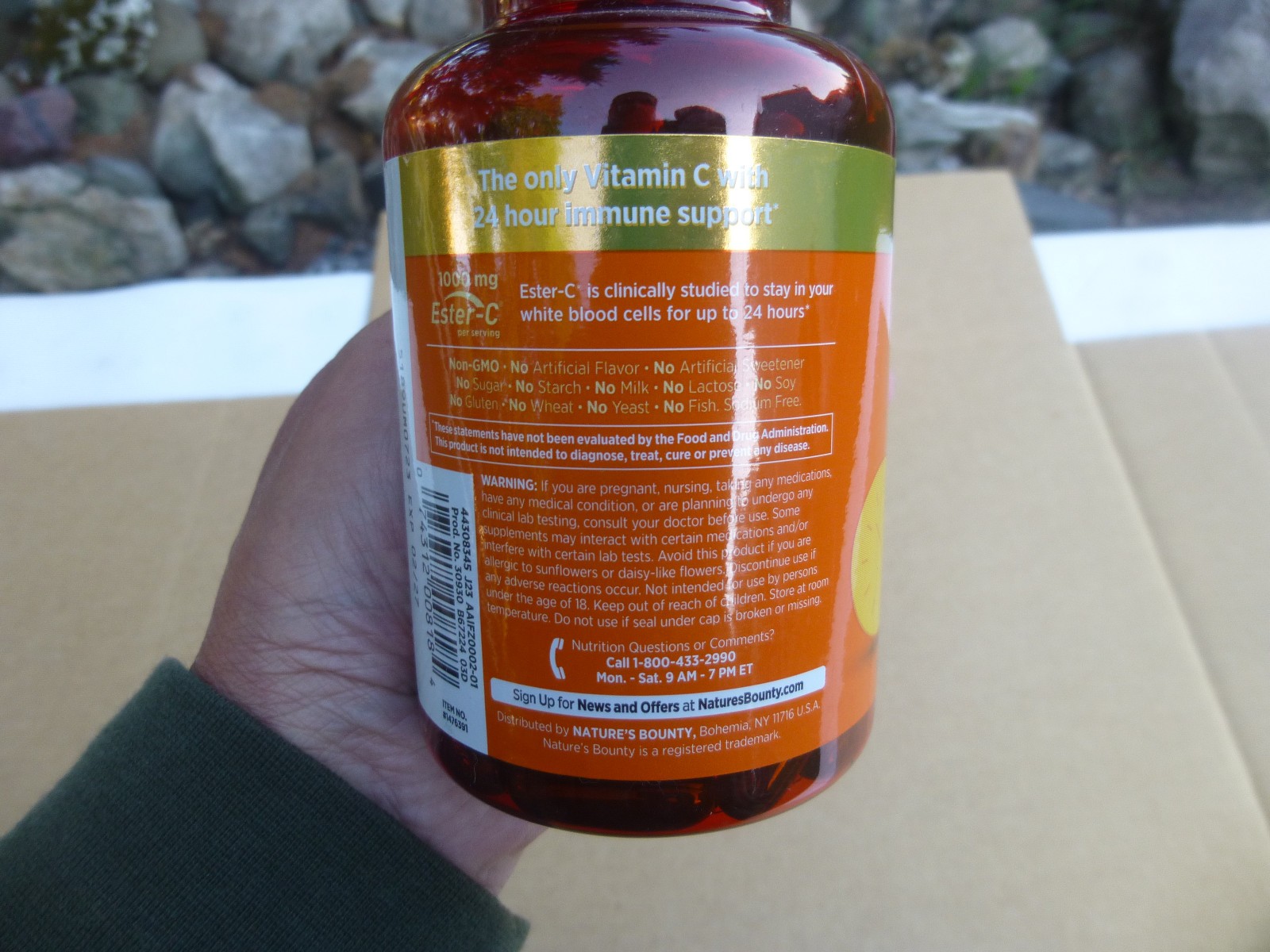 3 BOTTLES OF 120 NATURE’S BOUNTY IMMUNE 24 HOUR + ESTER-C SOFTGELS EXP 02 / 2027