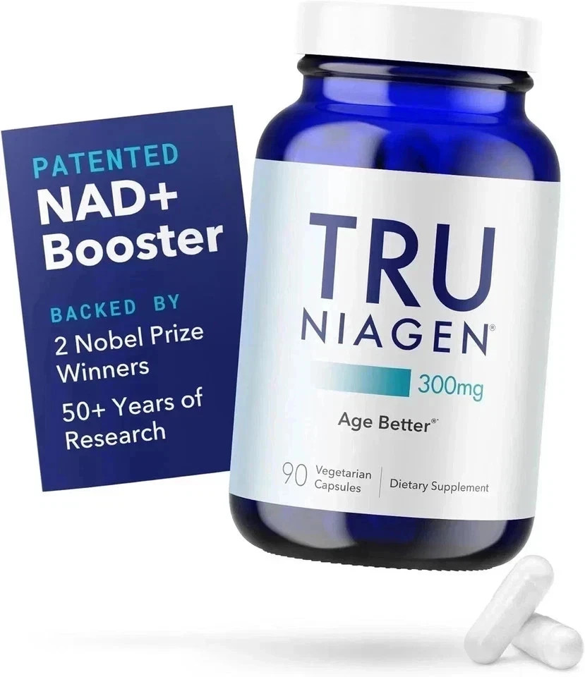 3 Pack Tru Niagen Nicotinamide Riboside Chloride 300mg 90 NR Vegetarian Capsules