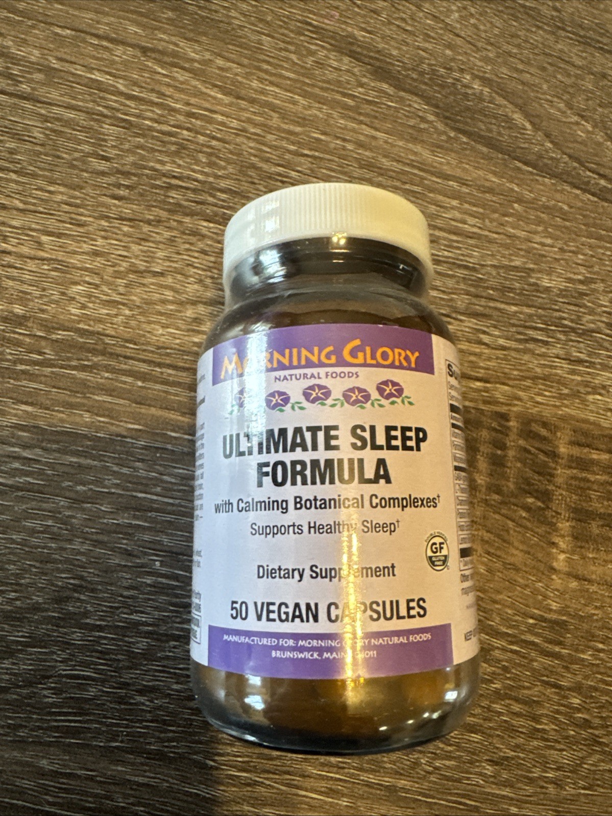 MORNING GLORY Natural Foods Ultimate Sleep Formula 50 Vegan Capsules Exp 07/2027