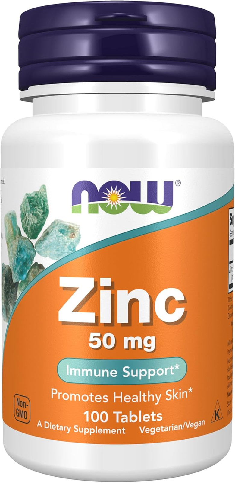 NOW Foods Supplements, Zinc (Zinc Gluconate) 50 Mg, Supports Enzyme Functions*,