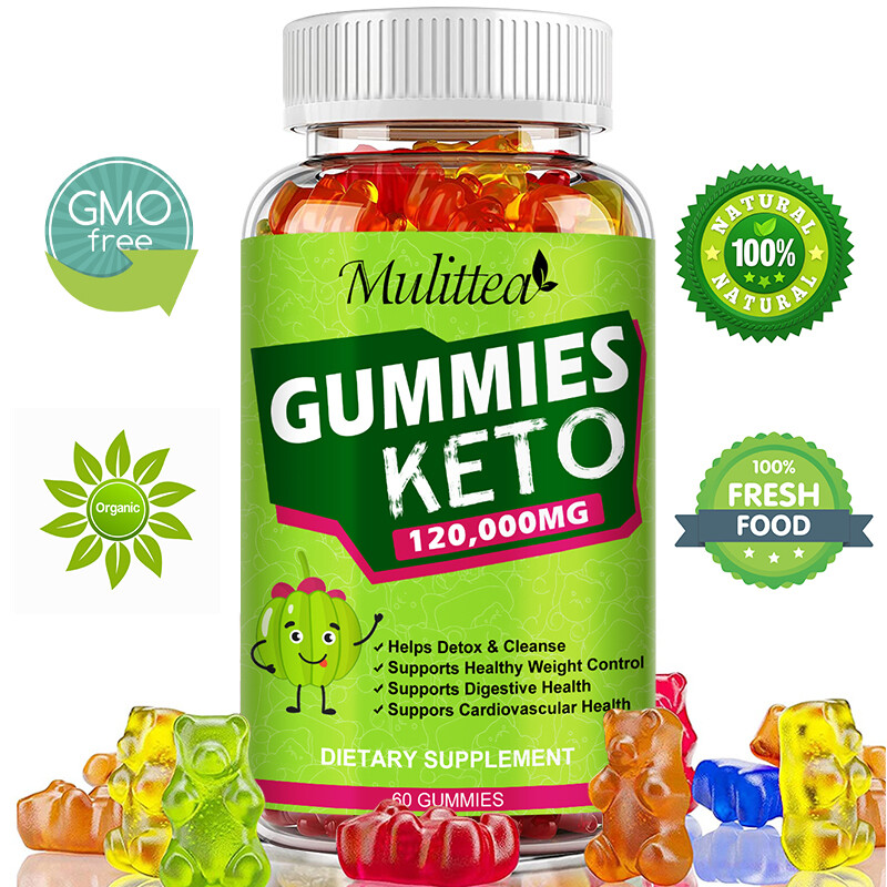 Keto Slimming ACV Gummies 120,000mg Apple Cider Vinegar Weight Loss, 60 Pills US
