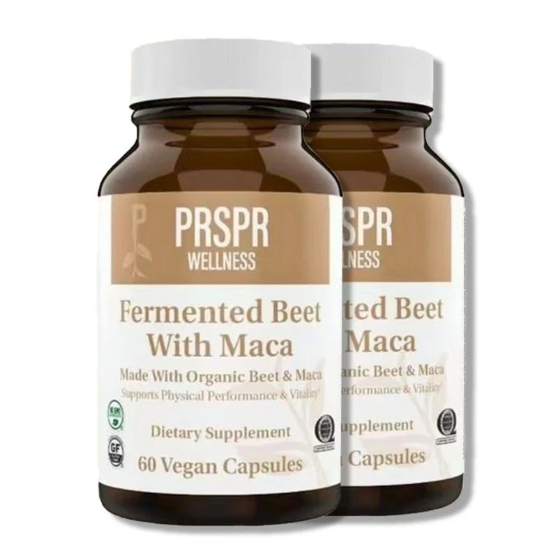 Fermented Beet with Maca by PRSPR Wellness – 60 Vegan Organic Capsules