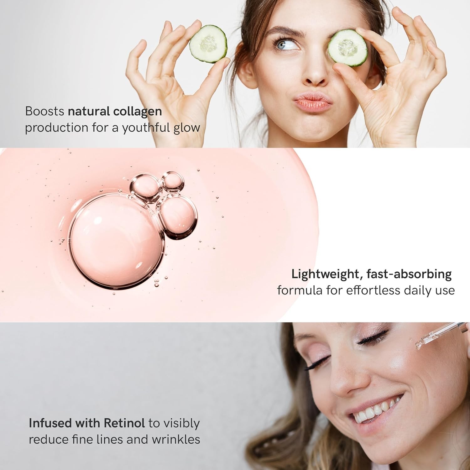 Collagen & Retinol Serum for Face – Ultra Hydrating, Restores, Smooths & Reduces