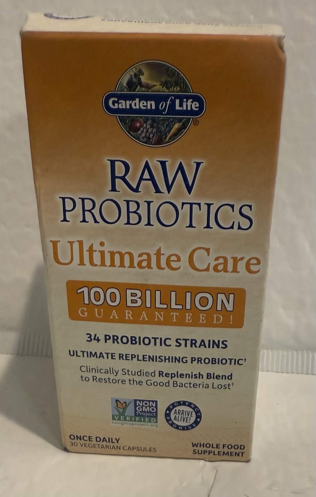 Garden of Life RAW Probiotics Ultimate Care 30 Caps Exp. 05/2027