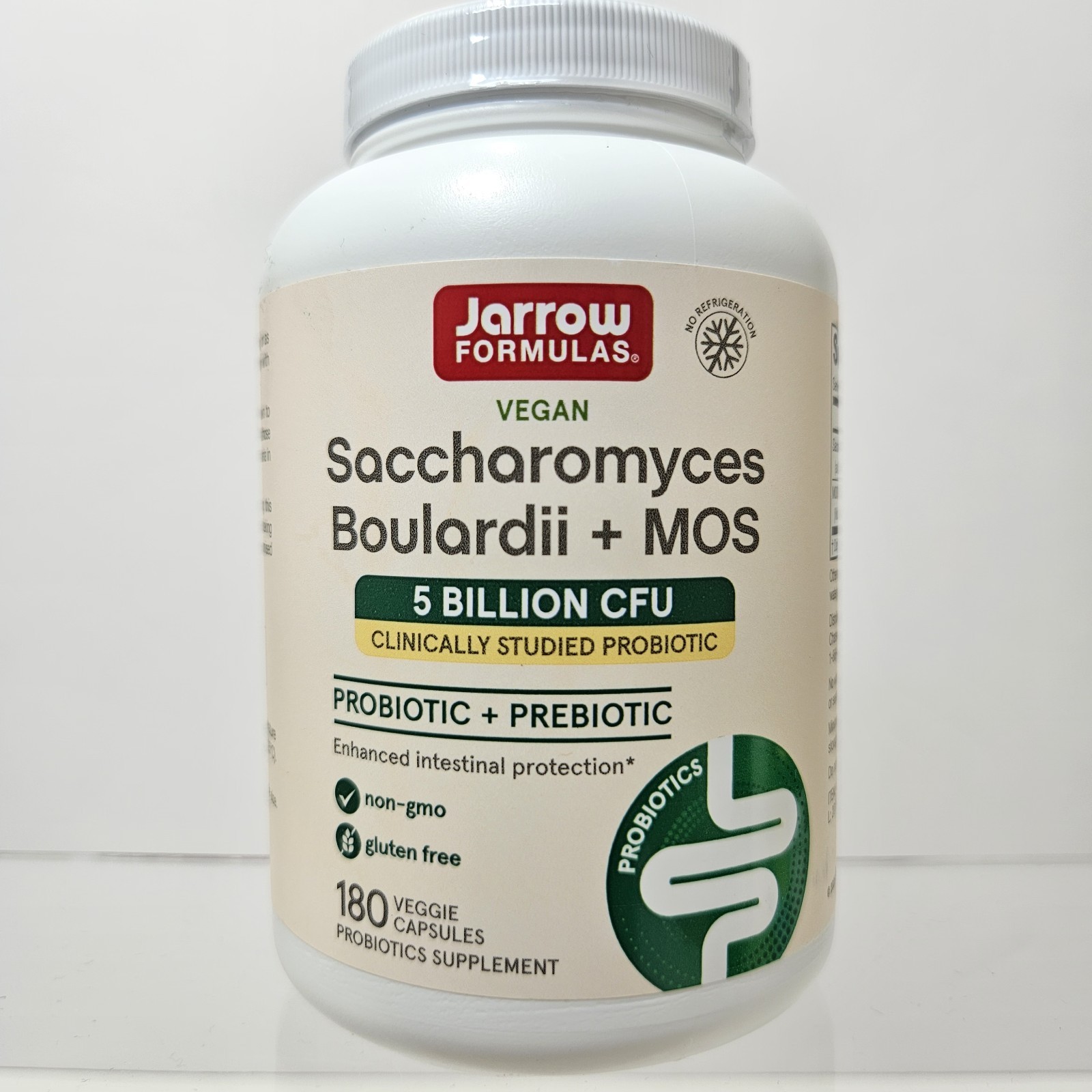 Vegan Saccharomyces Boulardii + MOS 5 Billion CFU 180 Veggie Capsules Exp 07/27