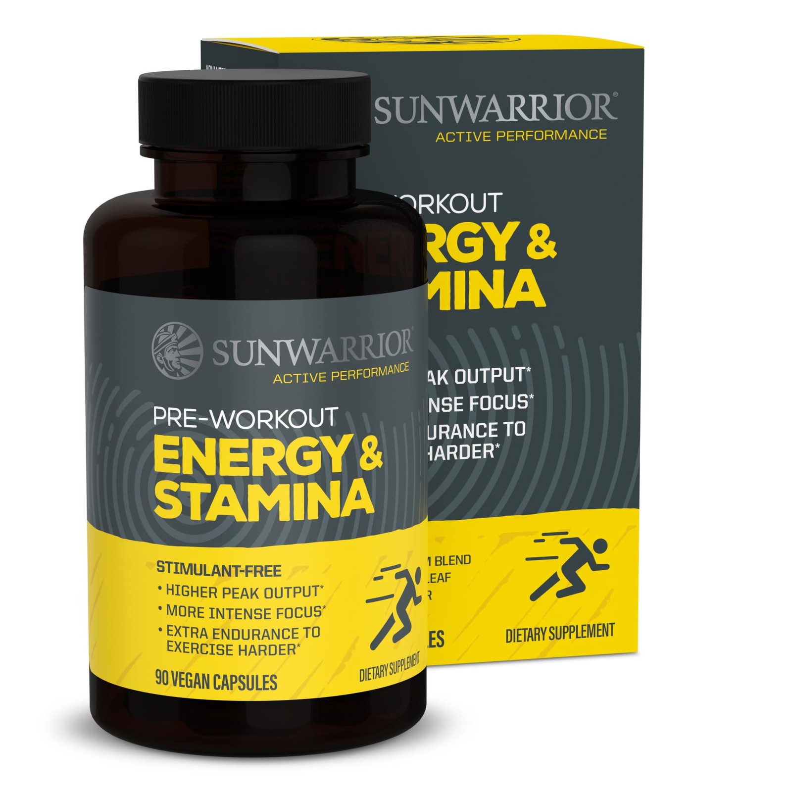 Energy & Stamina Capsules, CaffeineFree Strength Support, Mushrooms, Thai Gin…