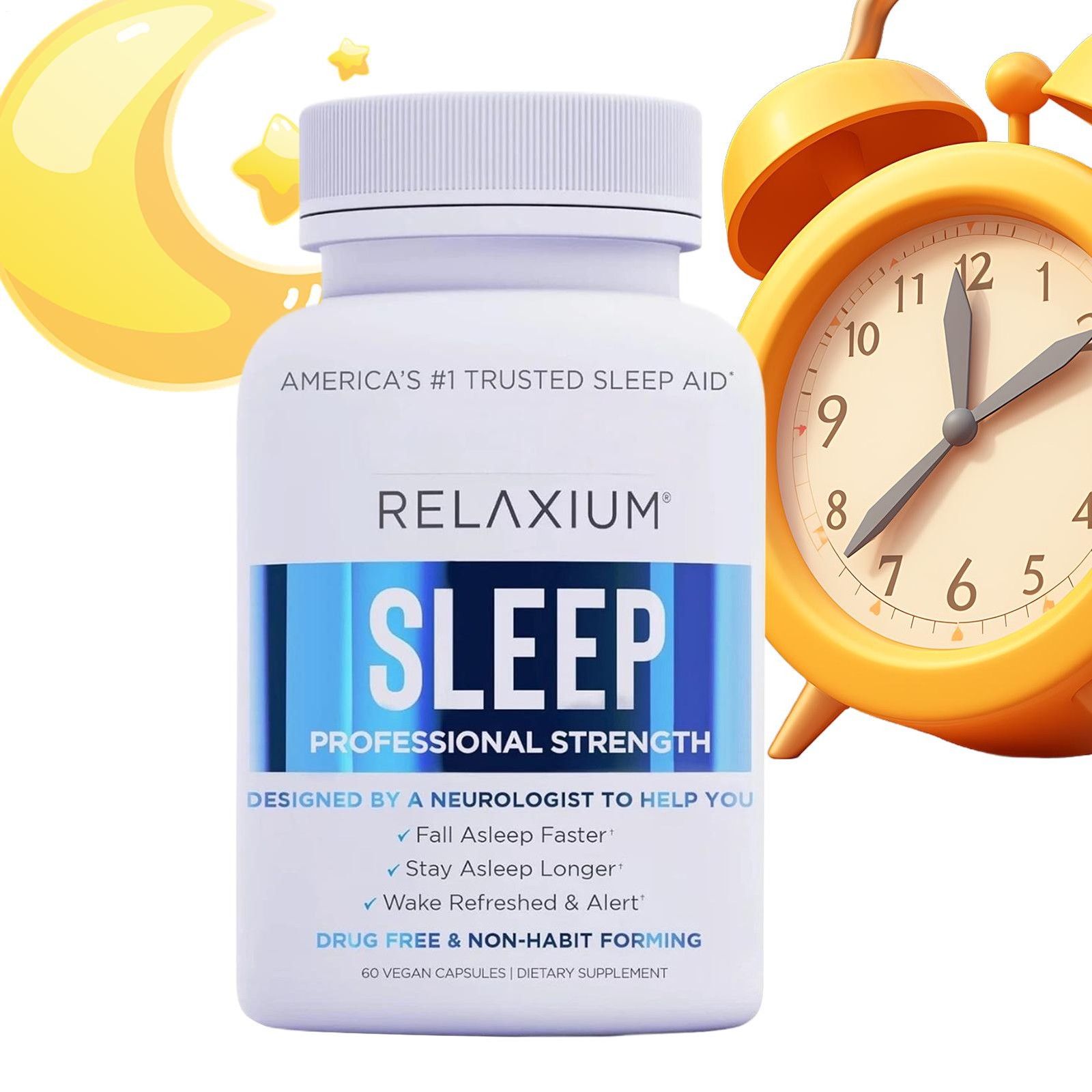 Relaxium Sleep plant-based Dietary Supplement Suitable For Better Sleep 60 Capsu