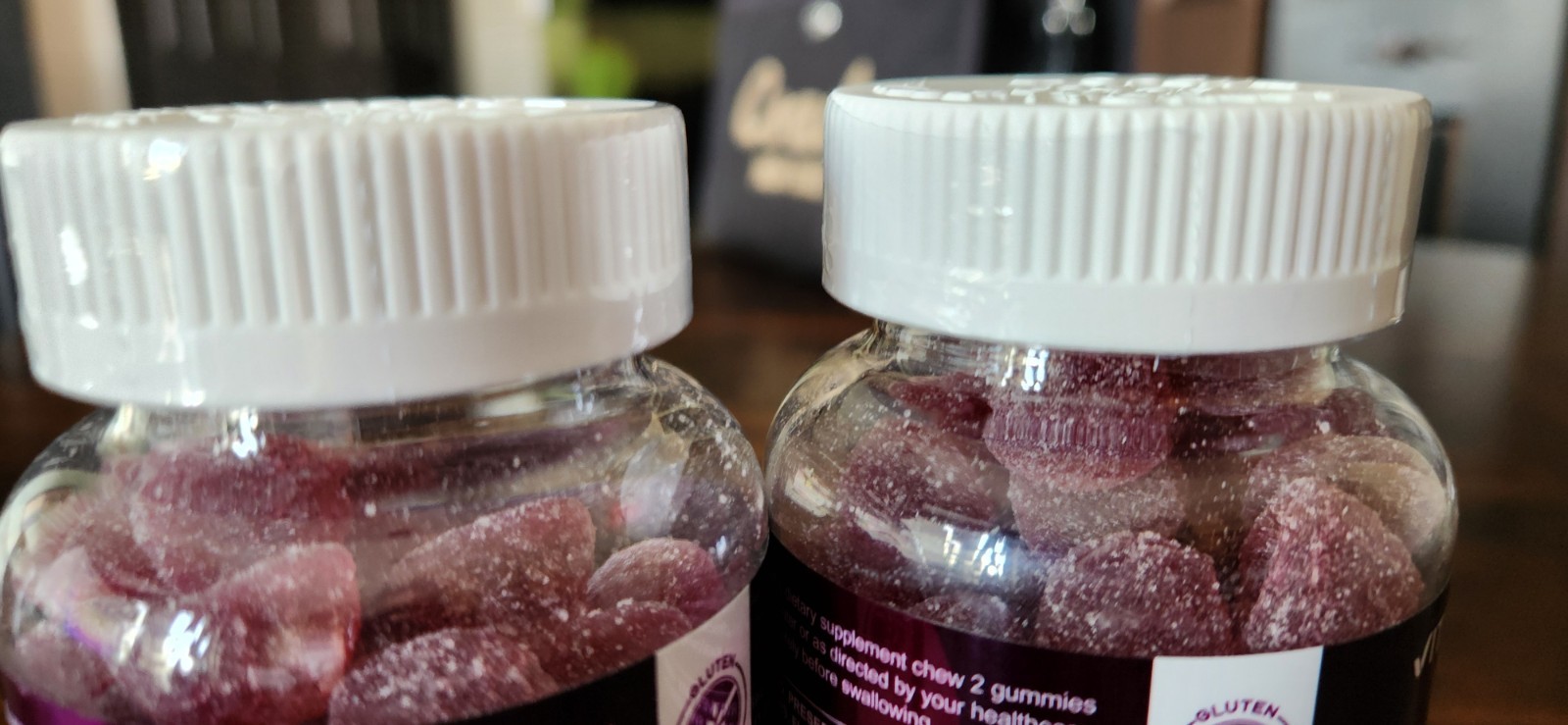 NEW 2 Pack Biotin Gummies Vitamins 10000 mcg Stronger Hair Skin Nails Vegan