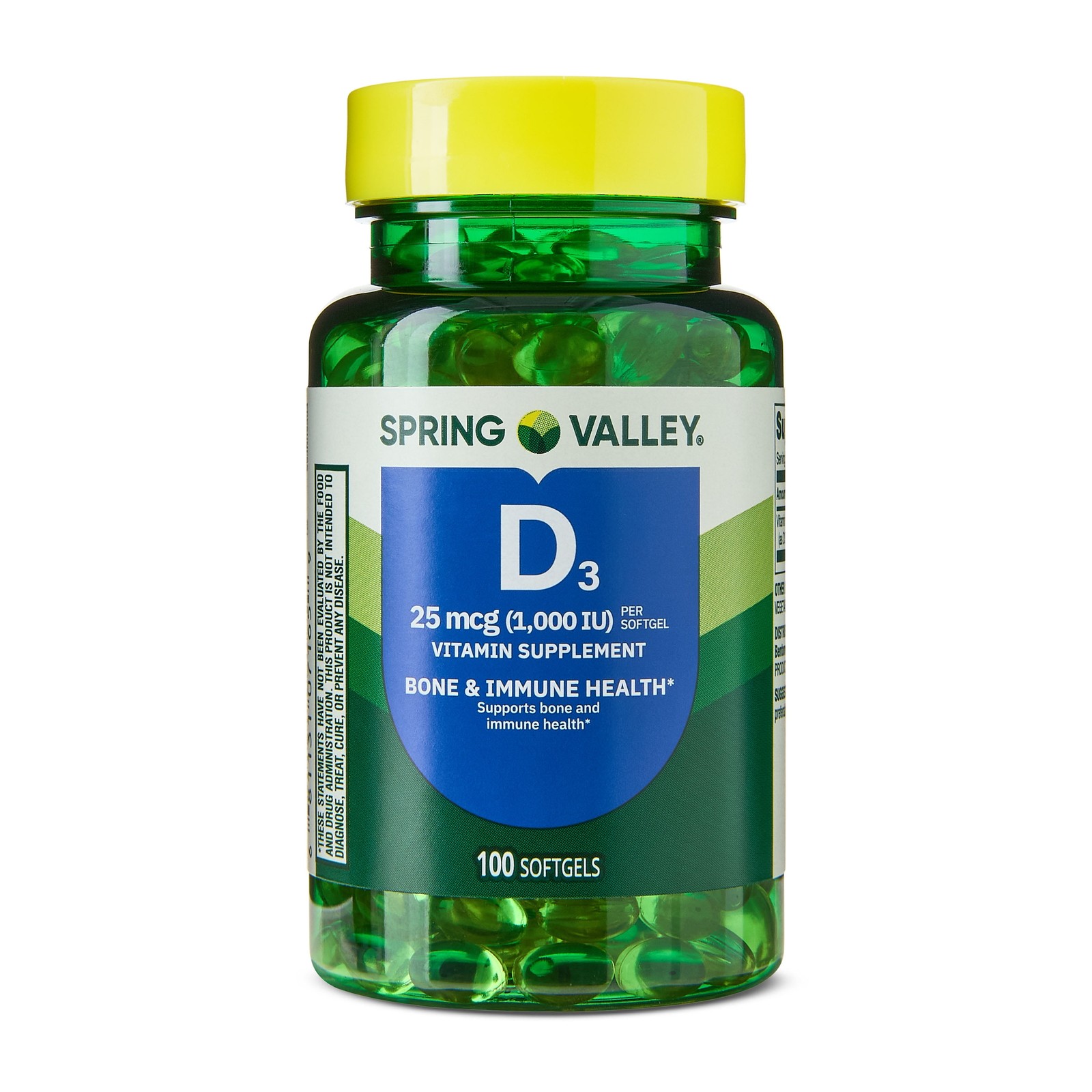 Vitamin D3 1000 IU Softgels, 100 Count