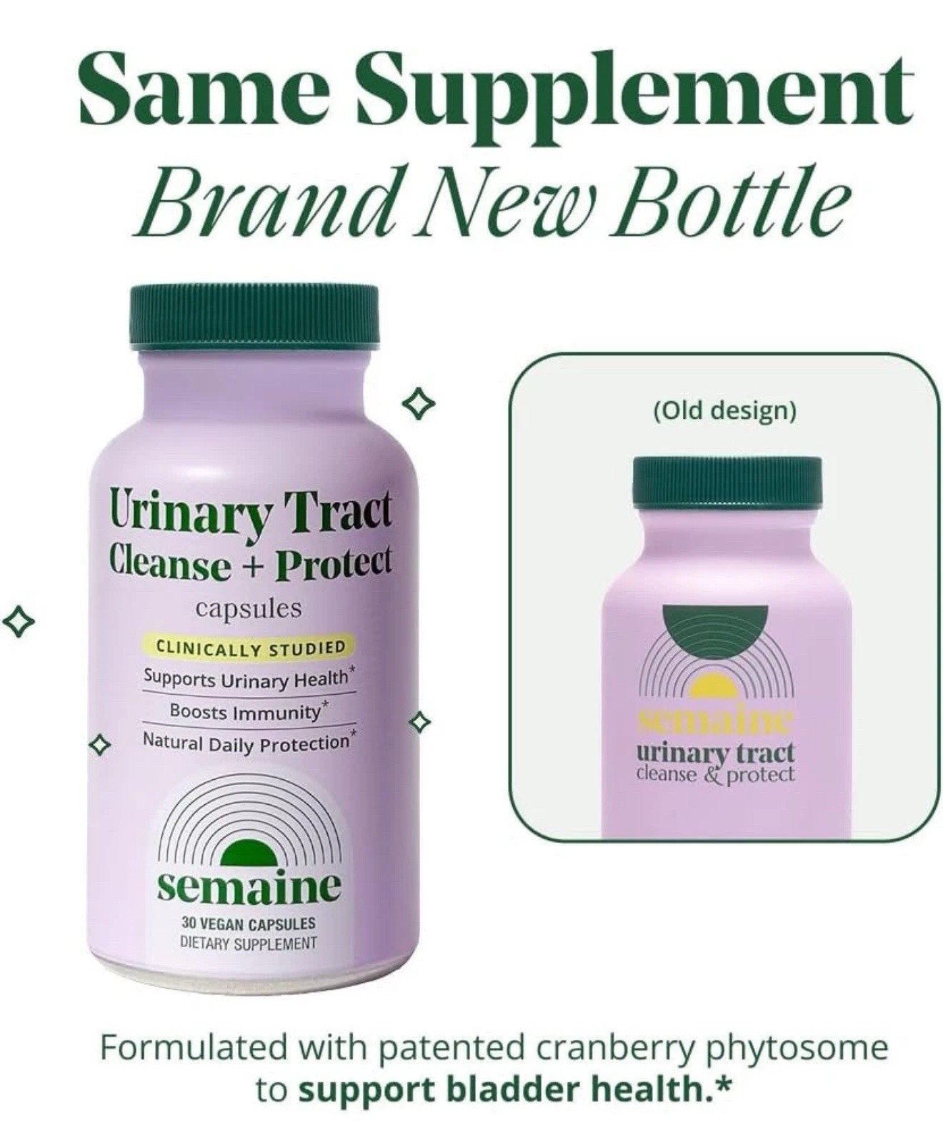 Urinary Tract Cleanse & Protect 30 Ct Bladder Support Supplement for Women Cranb