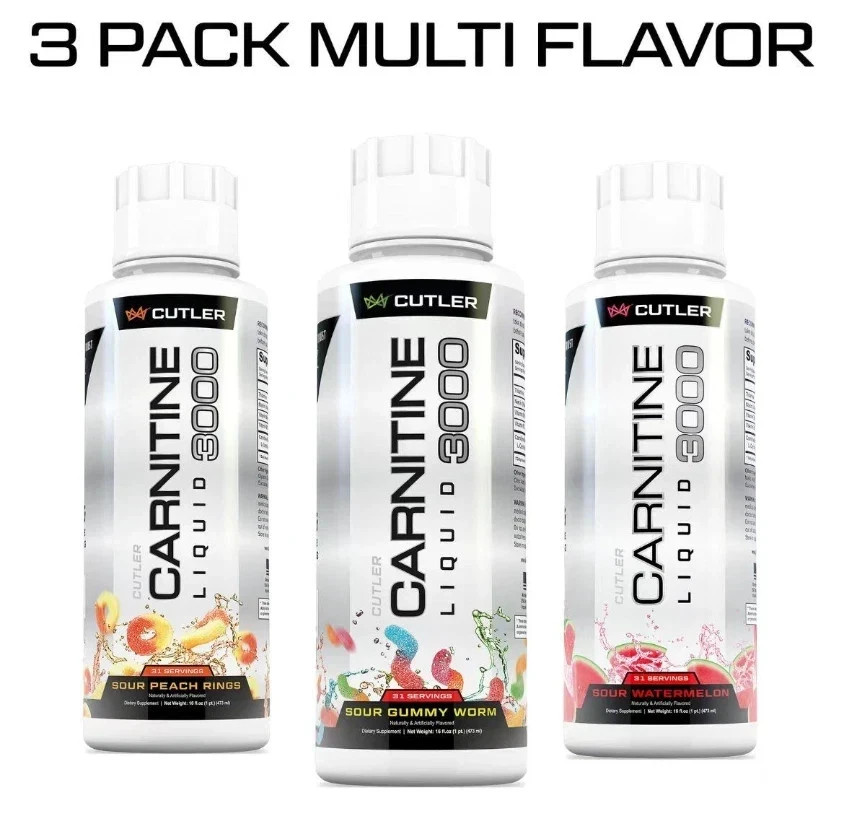 3pcs-Cutler Energy Liquid Carnitine 3000mg Nutrition and Metabolism