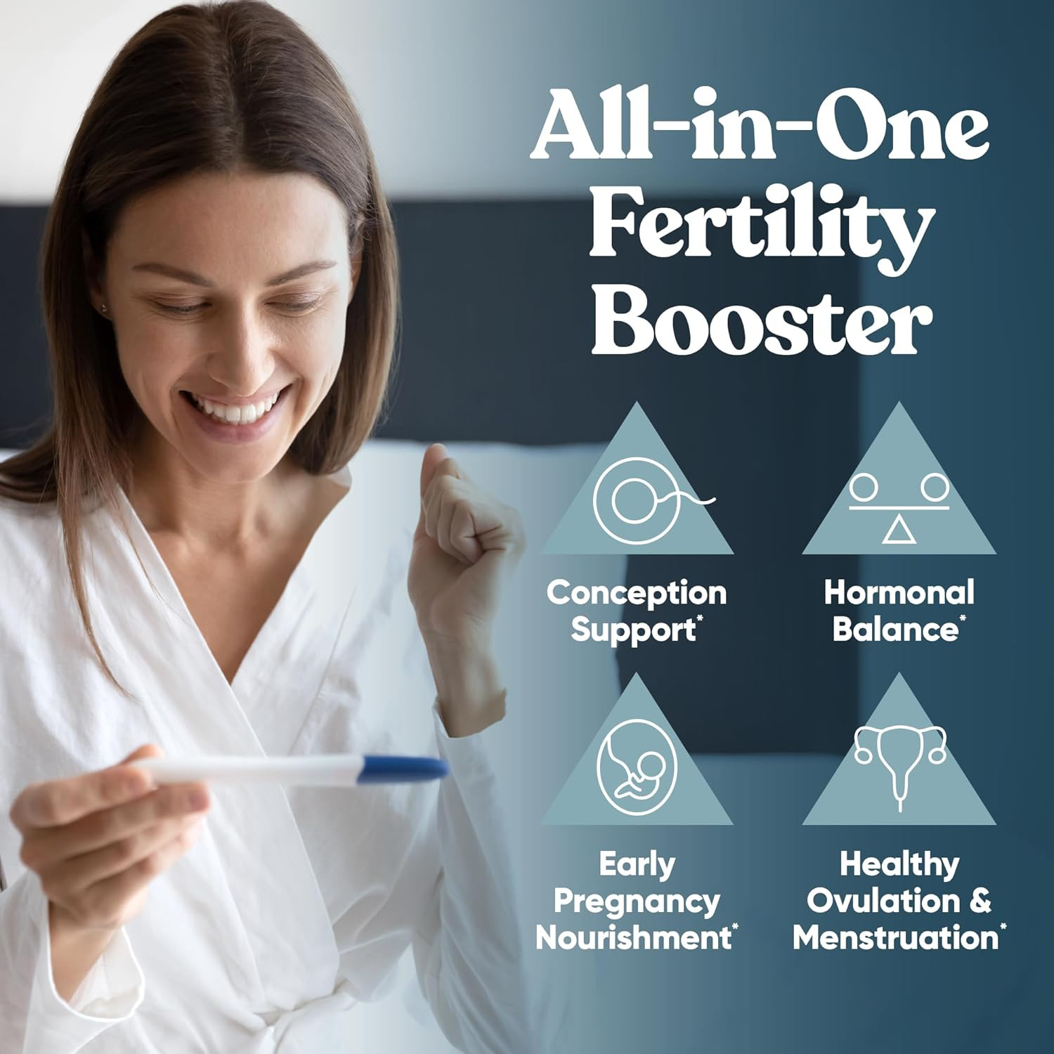 Conception For Her Fertility Aid & Multi Pre Prenatal Vitamins 60 Capsules Caps