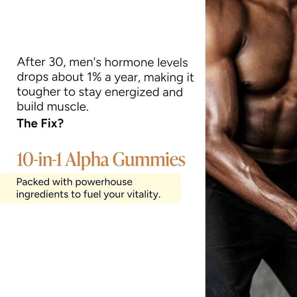 Root LUXRY Labs 10-1 Alpha Gummies | 4K mg Unadulterated Shilajit & KSM-66 | 60