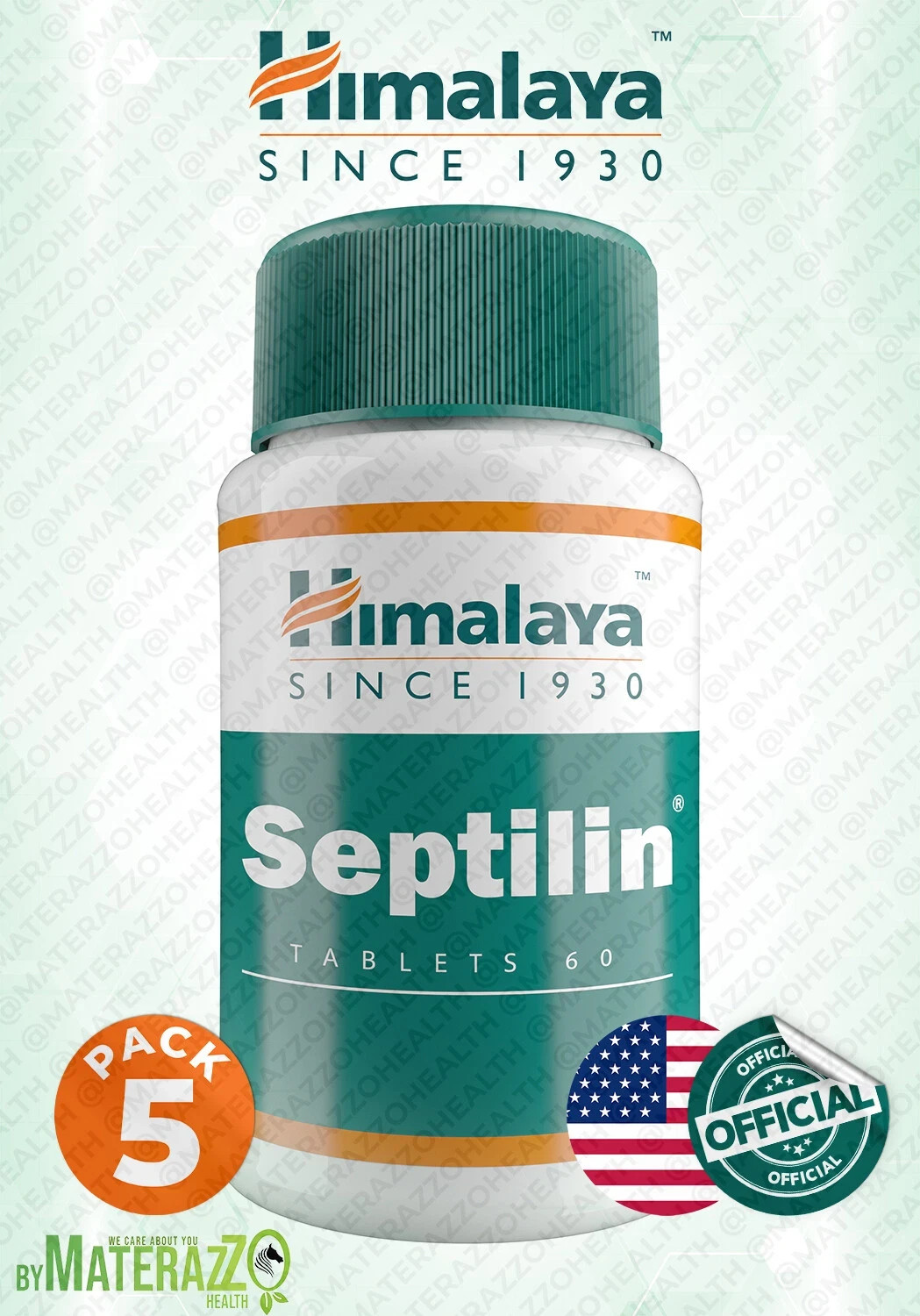Septilin Himalaya FRESH NEW USA OFFICIAL 5 BOX 300 tablet Care allergic disease