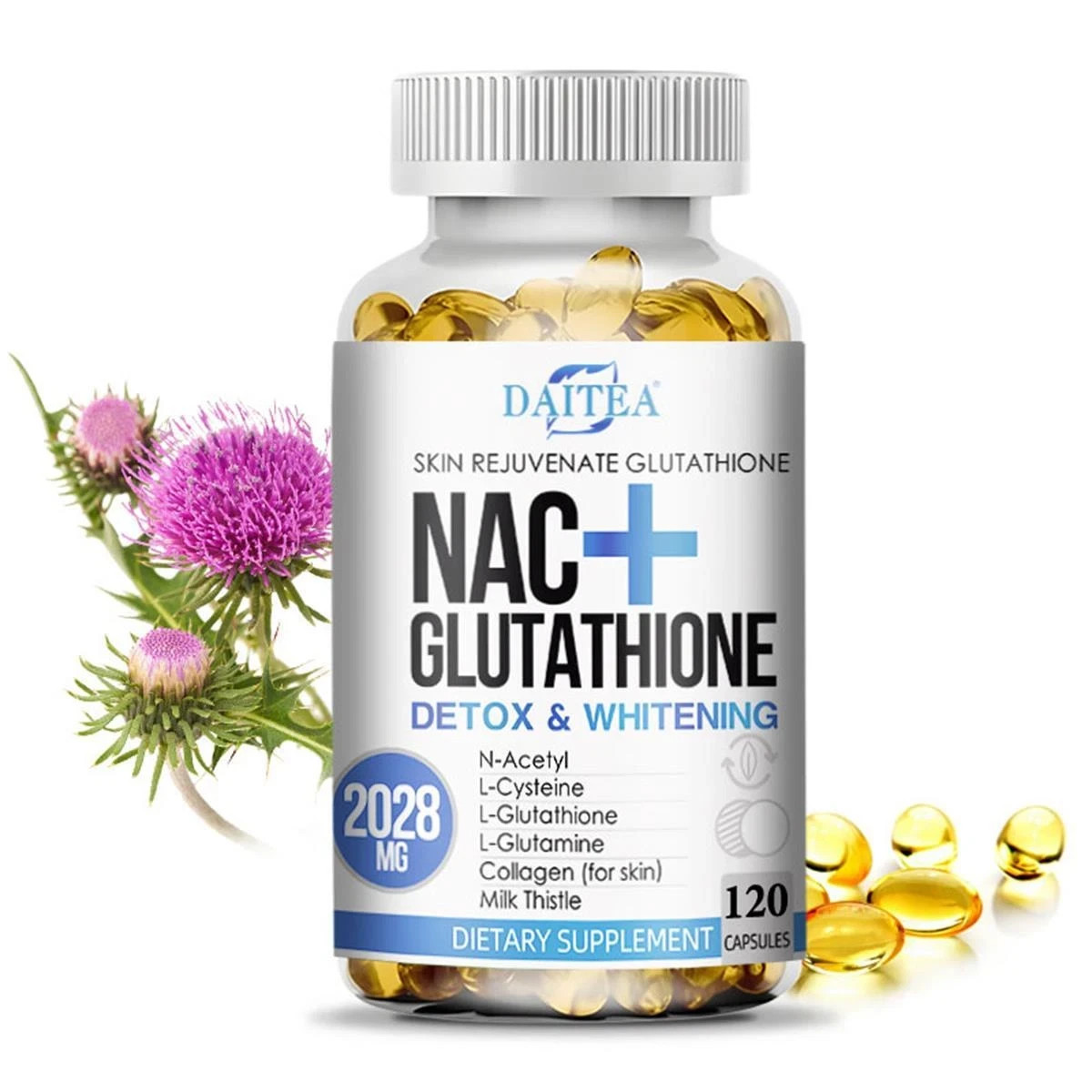 NAC Glutathione Skin Whitening Bleaching Anti-Agin Acne Scar / Dark Spot Remover