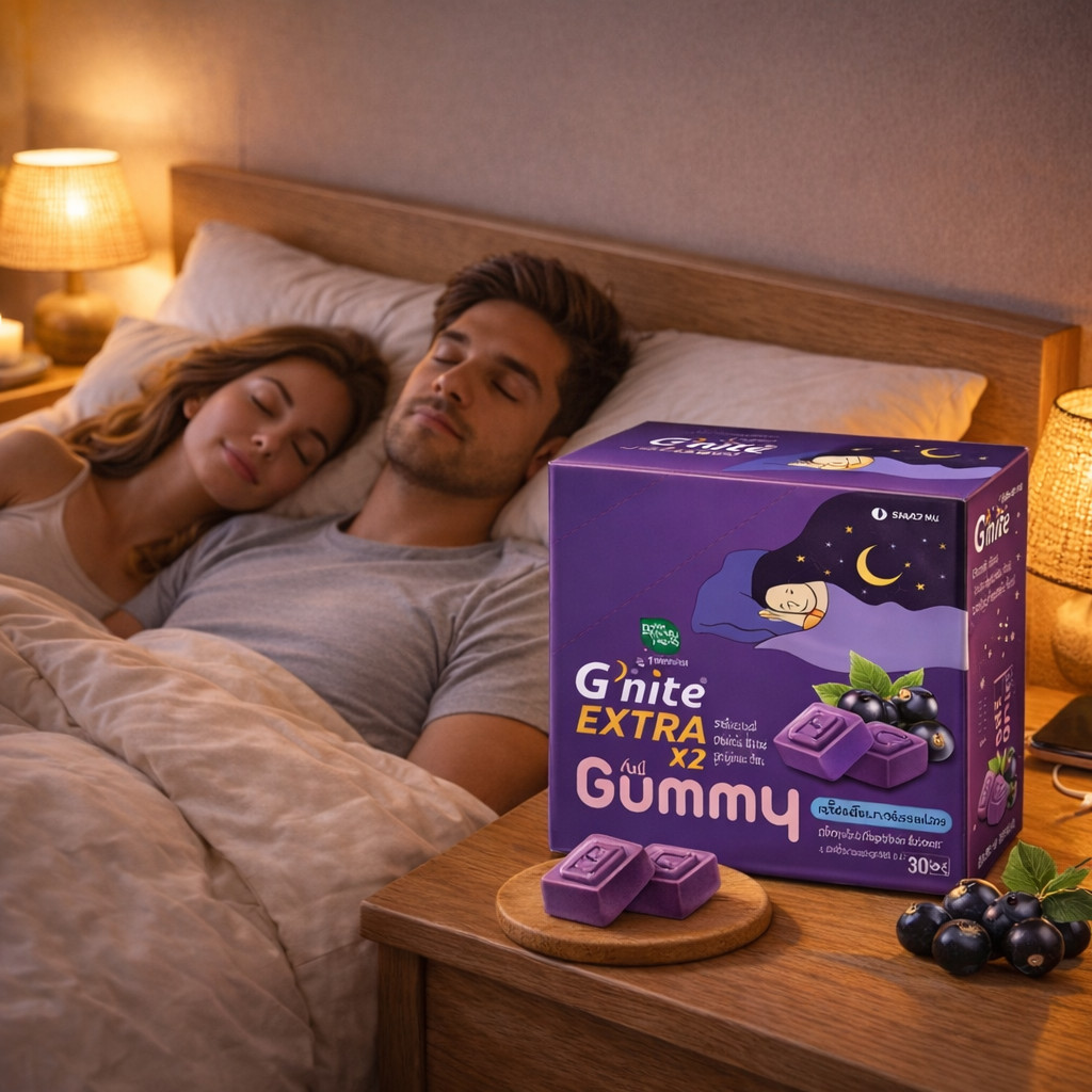 Gummy Blackcurrant Flavor Dietary Supplement Relaxation Support HandyHerb G’nite