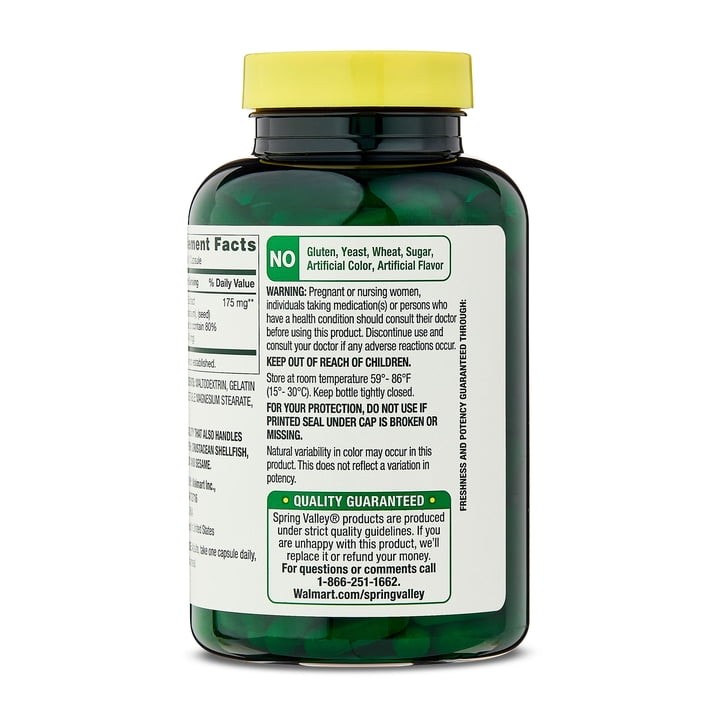 3 Pack Spring Valley Milk Thistle Extract 175mg Capsules, 180 Count