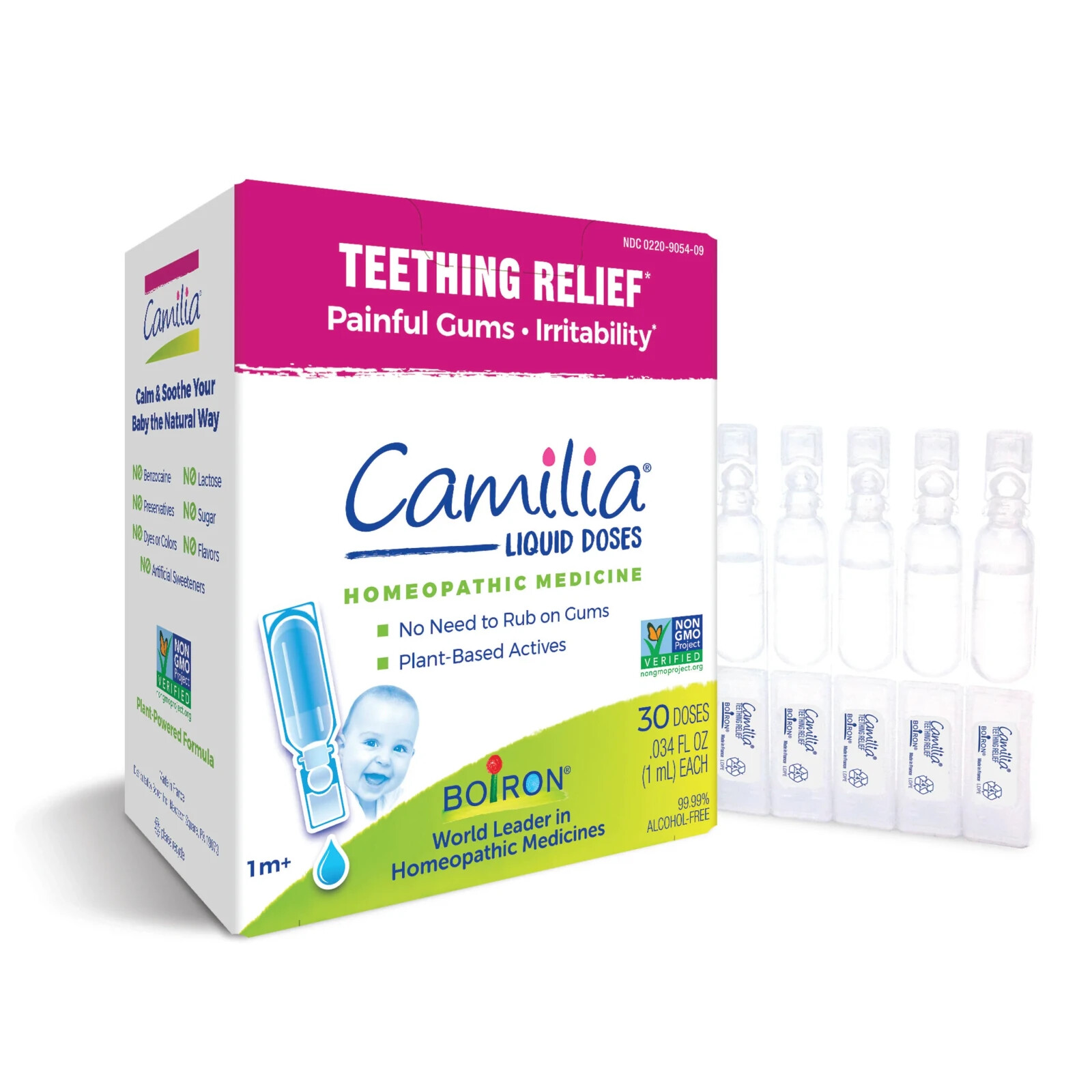 2 Boxes Boiron Camilia Teething & Gum Relief 30 Liquid Doses – NIB Exp. 11/2027