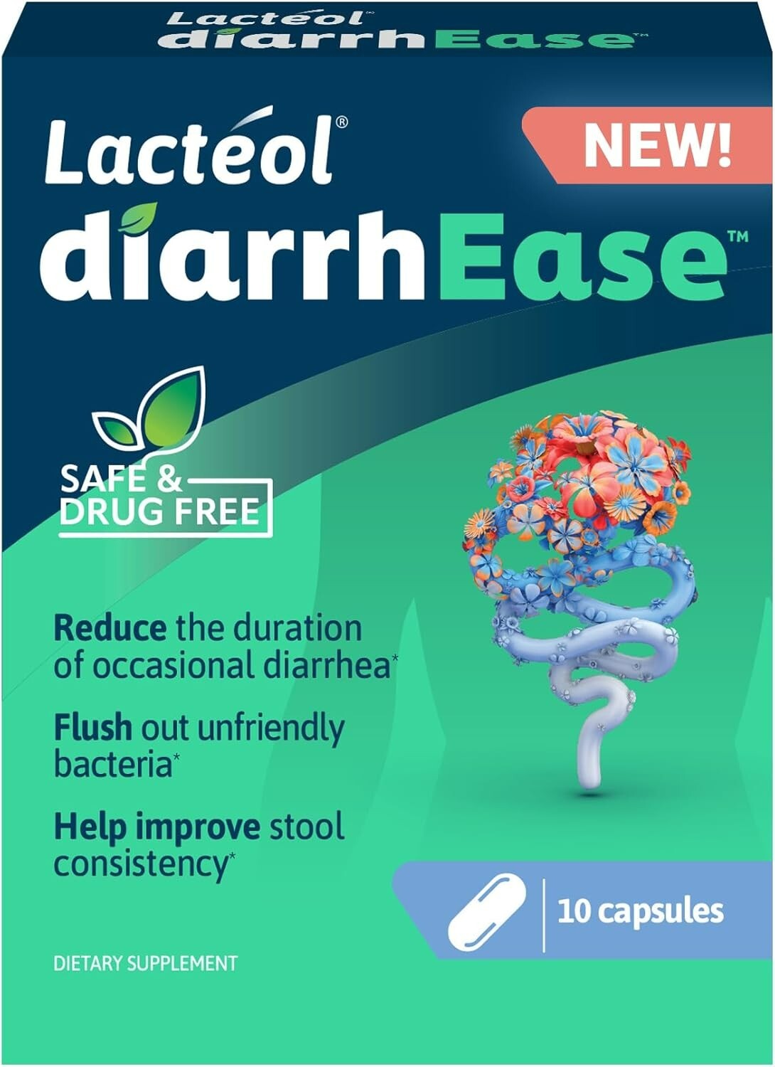 SAFE DiarrhEase – Adults -Drug Free and Clinically Tested postbiotic