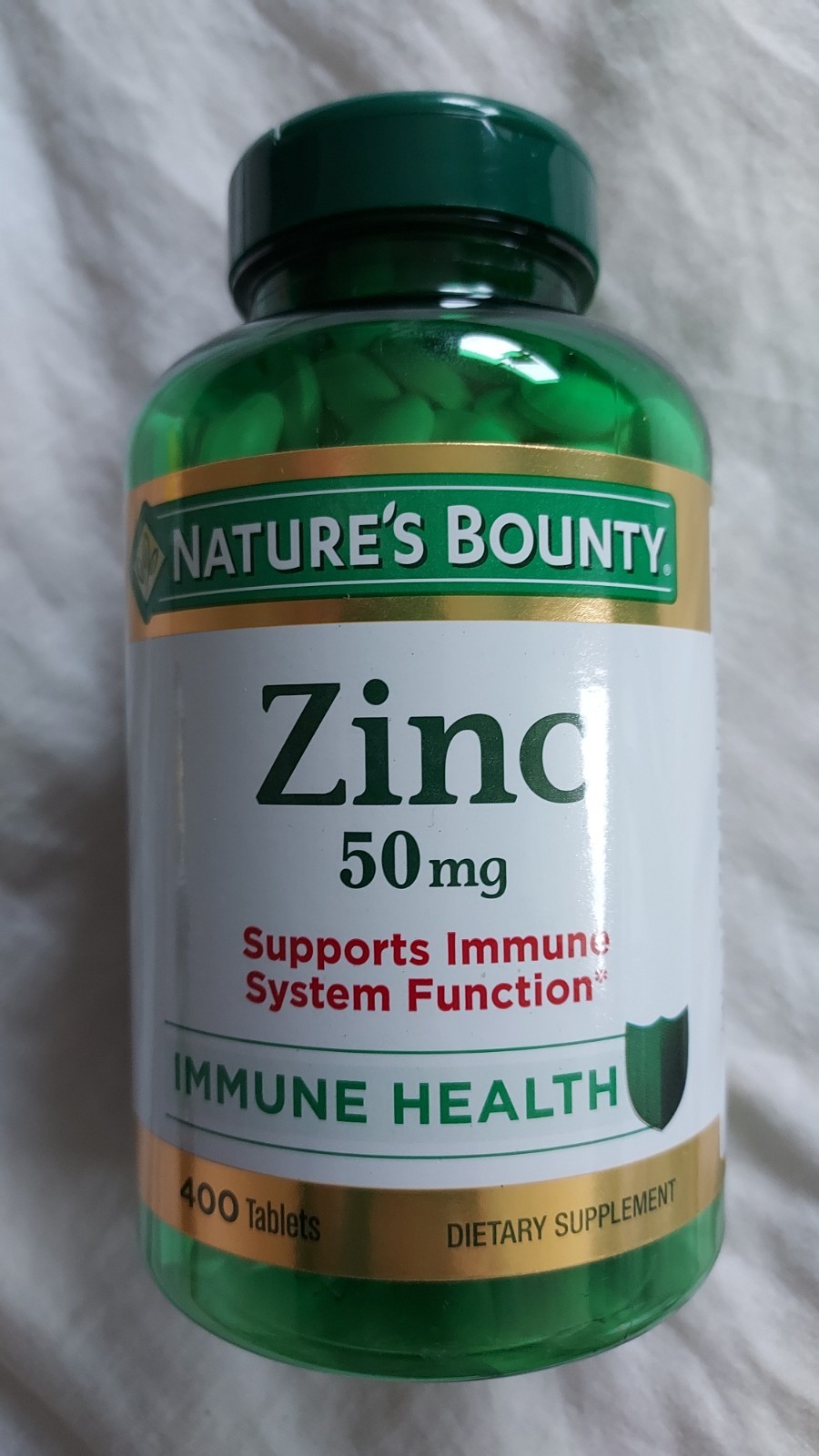 Nature’s Bounty Zinc 50 mg Immune Health 400 Tablets