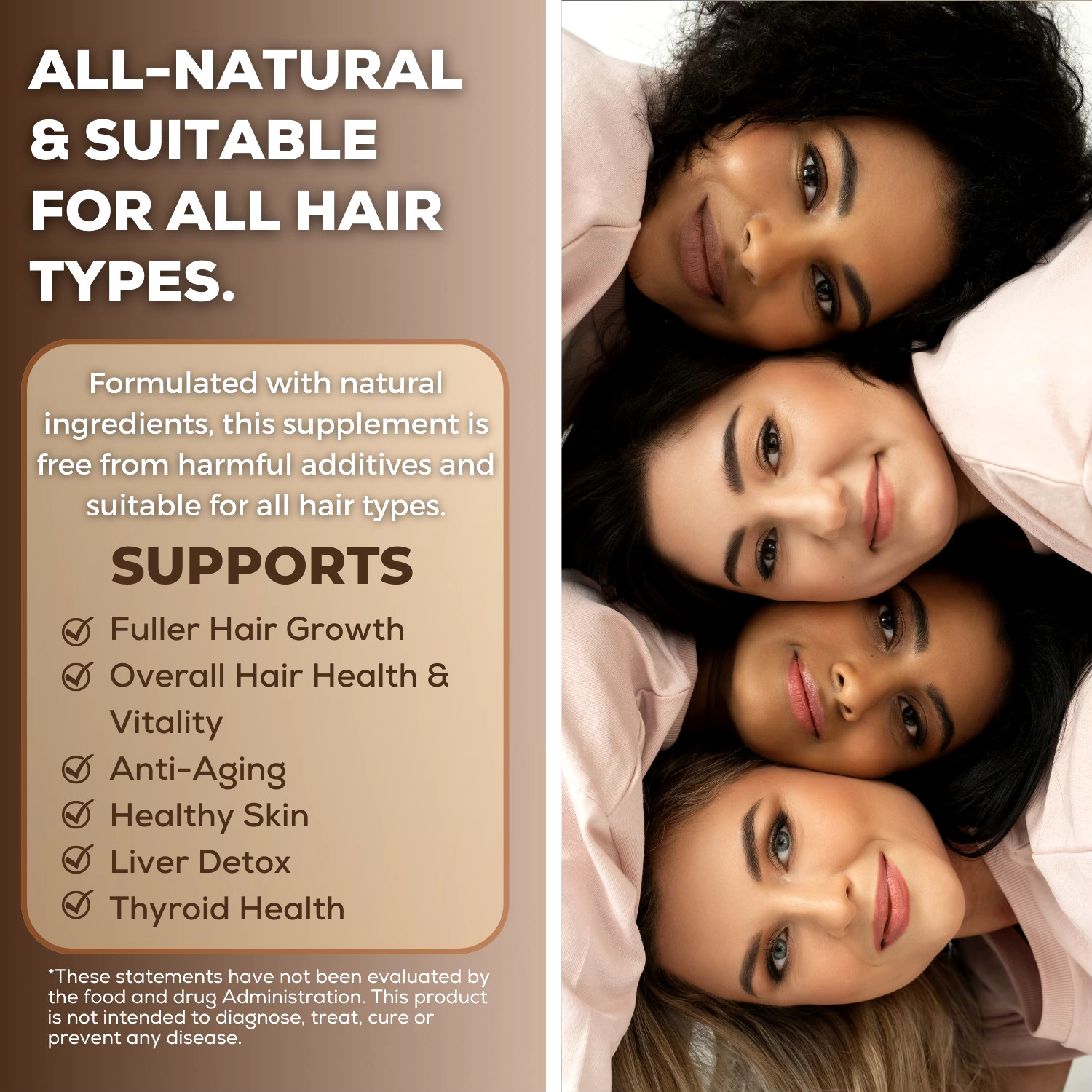 Hair Growth Formula for Healthy Hair, Skin & Nails for Adults, 90 CAPSULES 45DAY