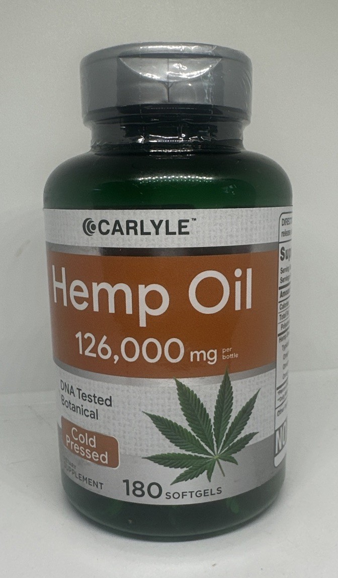 Carlyle Hemp Oil Capsules | 126,000 mg | 180 Softgels | 180 Count