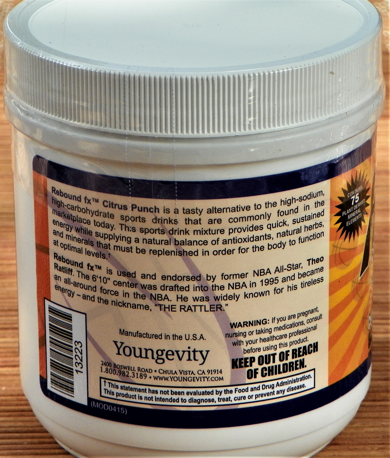 Youngevity David Rebound Canister