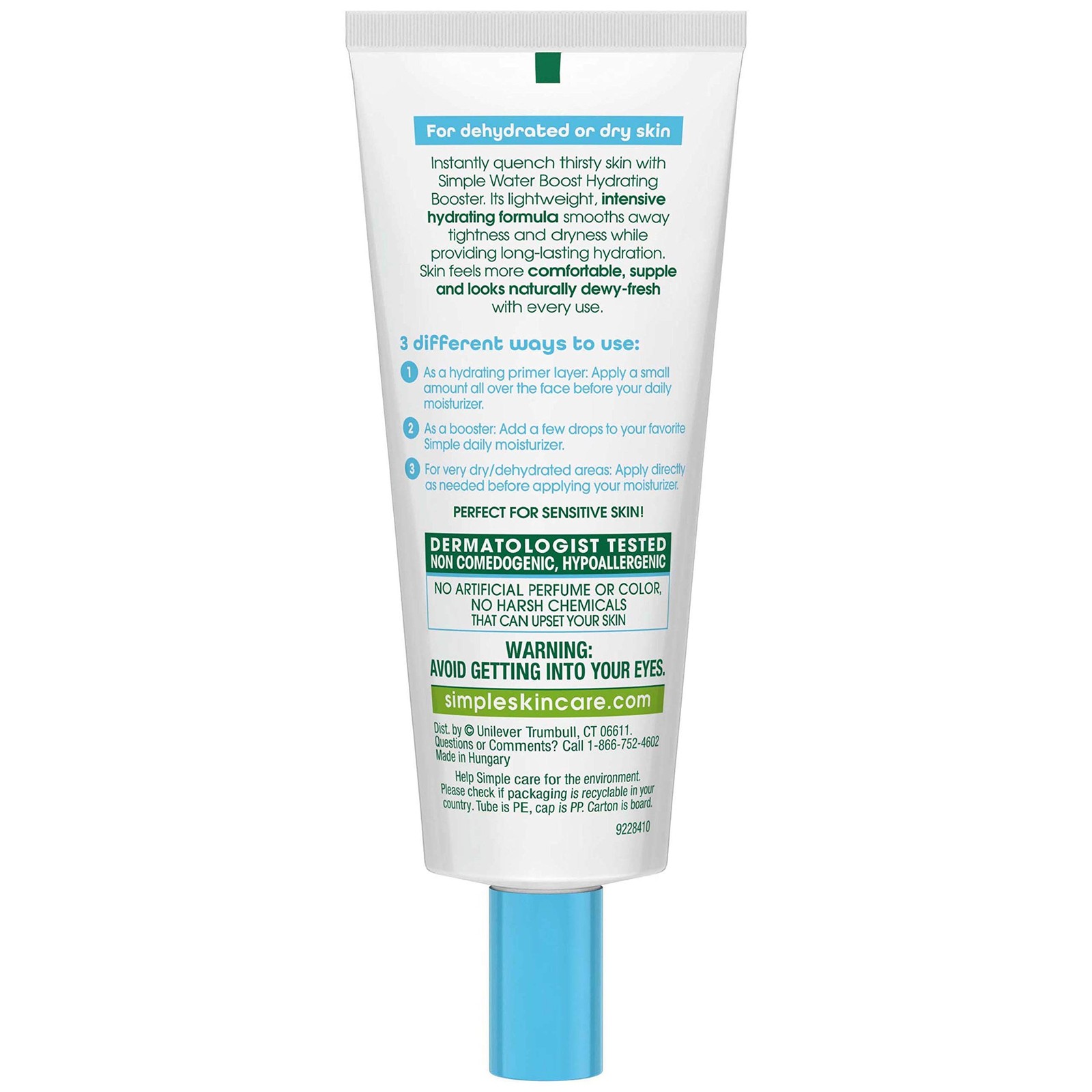 Simple Water Boost Hydrating Booster Sensitive Skin 1 oz 0.85 Fl Oz (Pack of 1)
