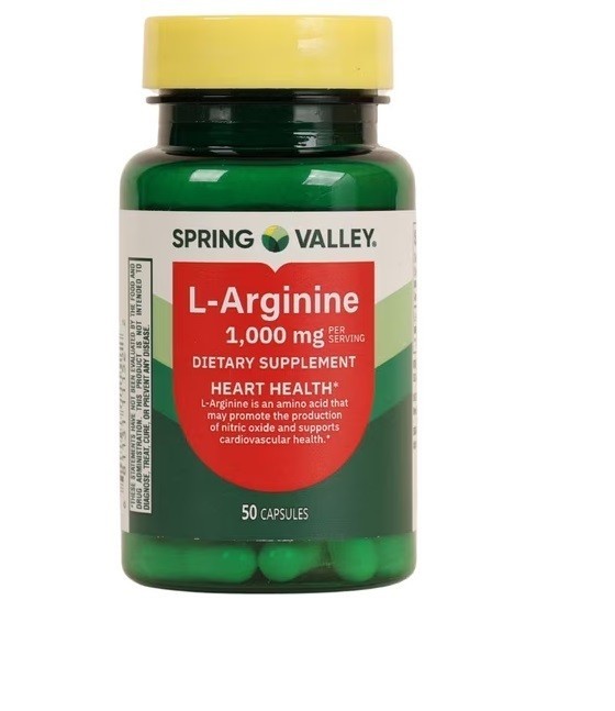 Spring Valley L-Arginine Amino Acid Supplement 1,000 mg per Serving 50 Count