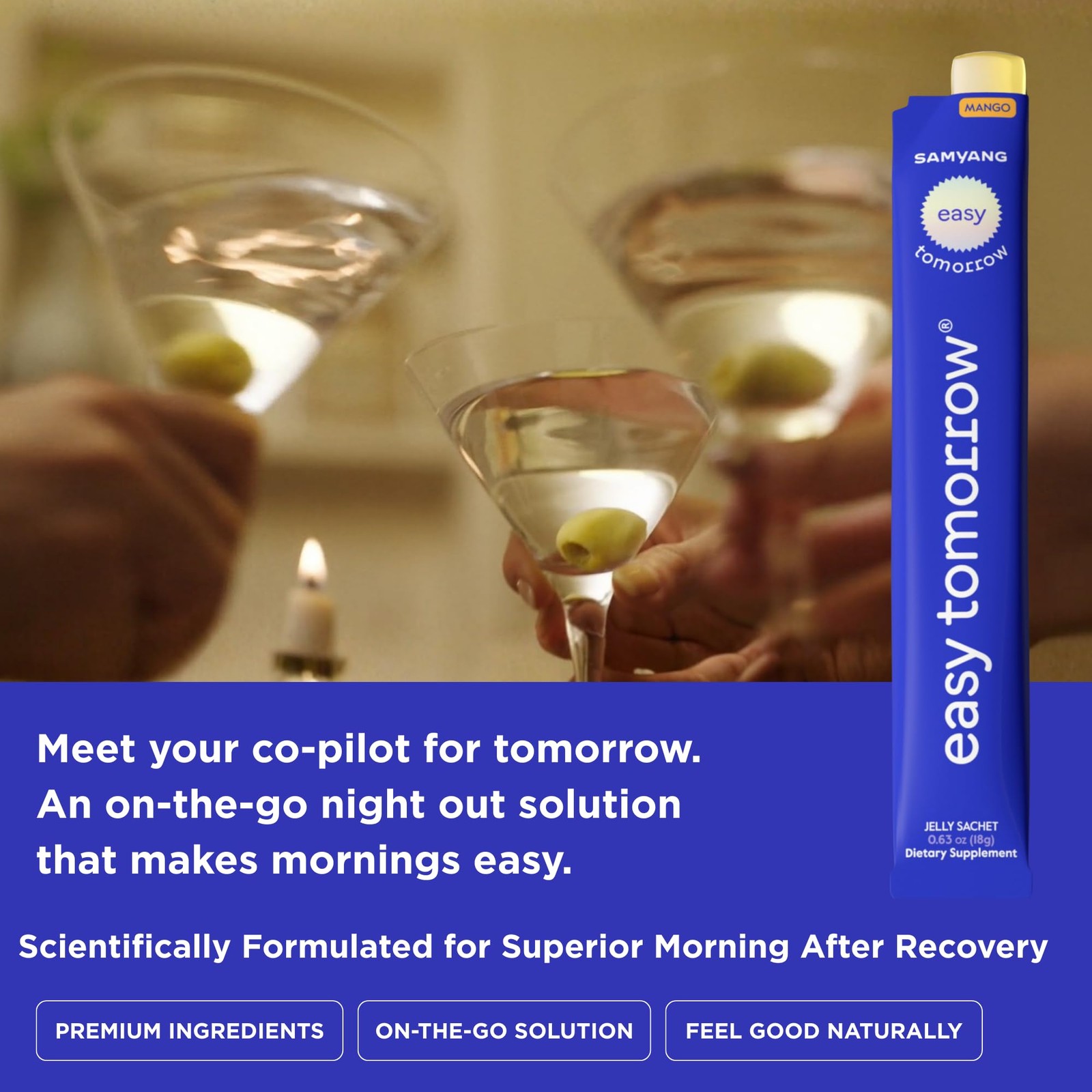 EASY TOMORROW Jelly Stick Before After Drink, Morning Relief, Feel Fresher …