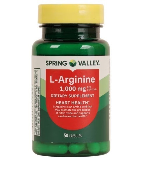 Spring Valley L-Arginine Amino Acid Supplement 1,000 mg per Serving 50 Count