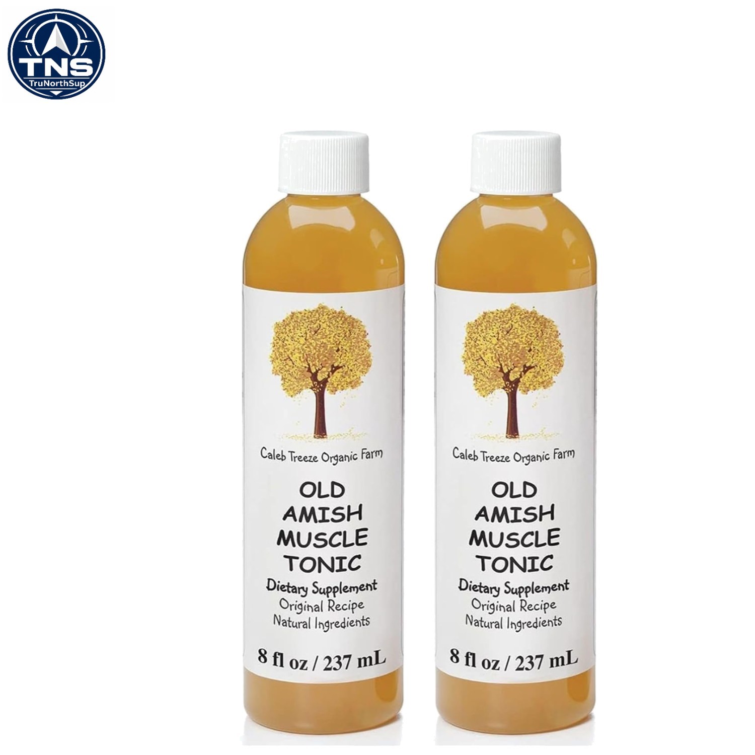 Old Amish Muscle Tonic 8 oz Pack of 2 Natural Cramps Relief fast-acting