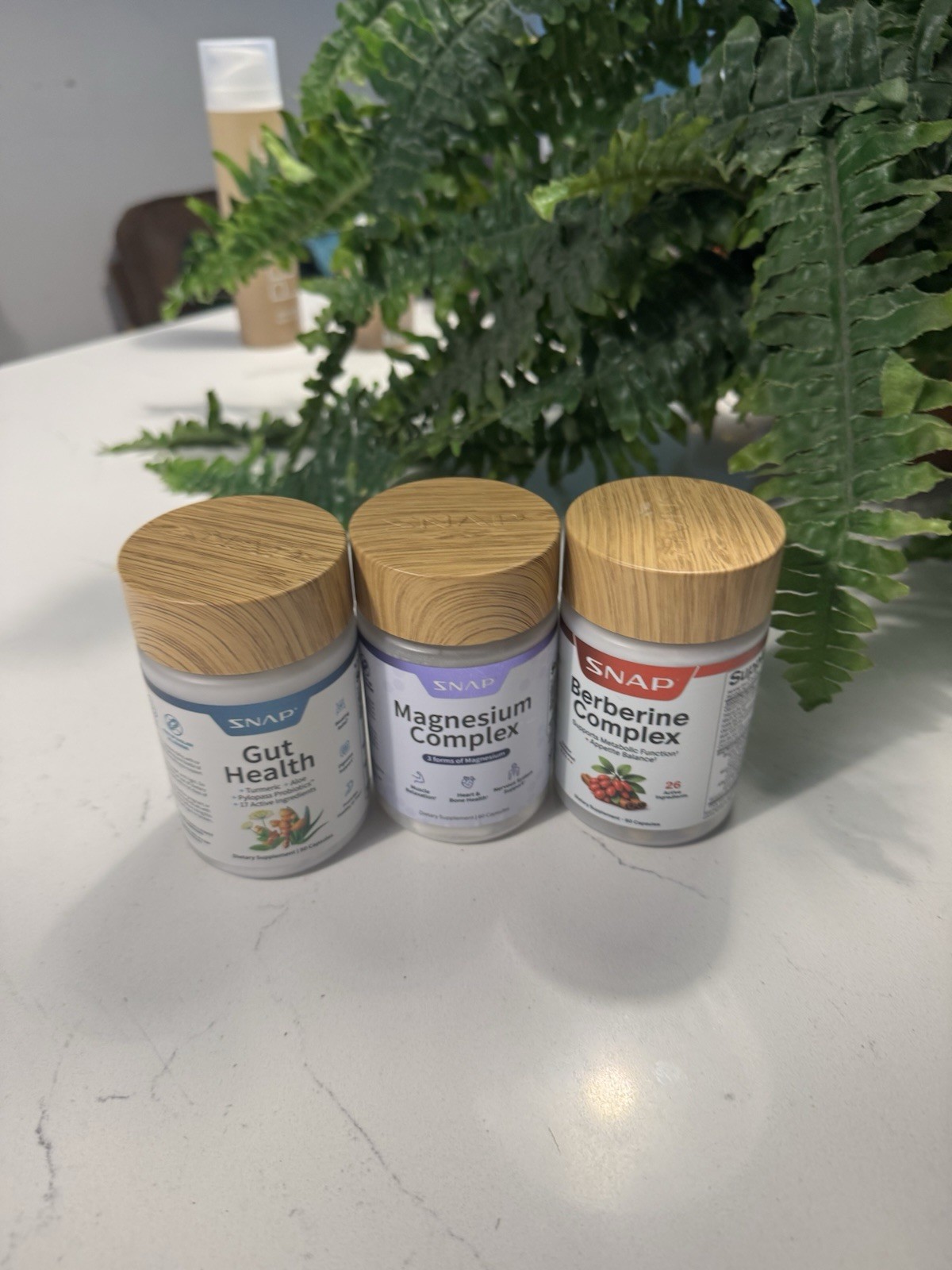 SNAP Gut Health + Magnesium Complex + Berberine Complex Capsules 3 Bottles