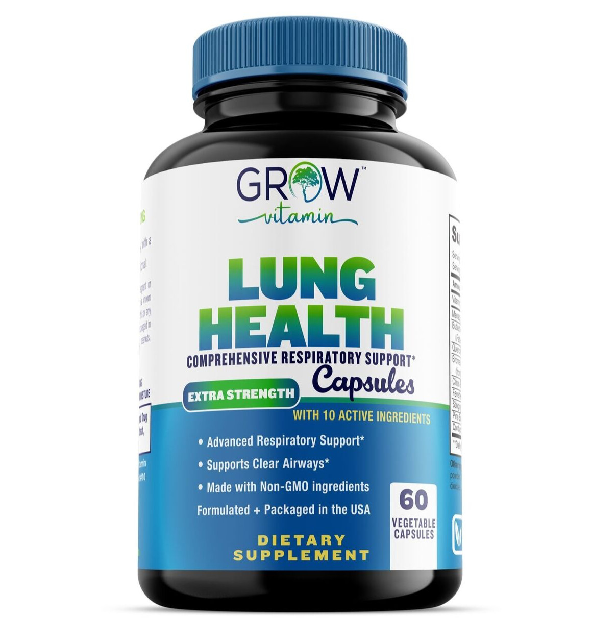 Grow Vitamin Lung Health, Comprehensive Respiratory Support
