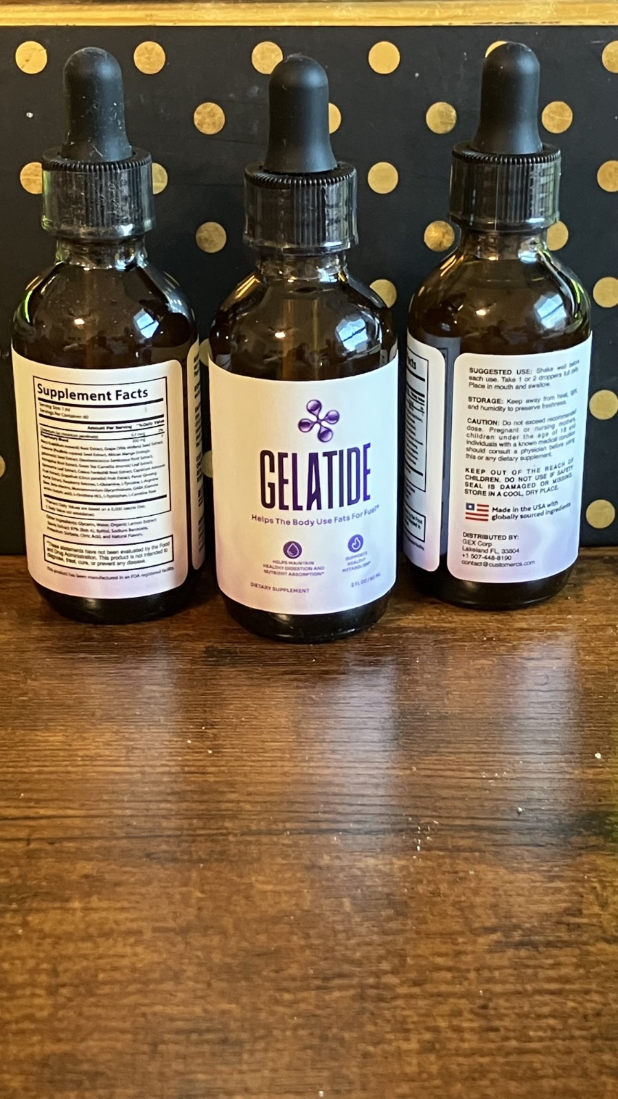(3 Pack) Gelatide Drops Advanced Health & Fitness Supplement Gela Tide 90 Servs