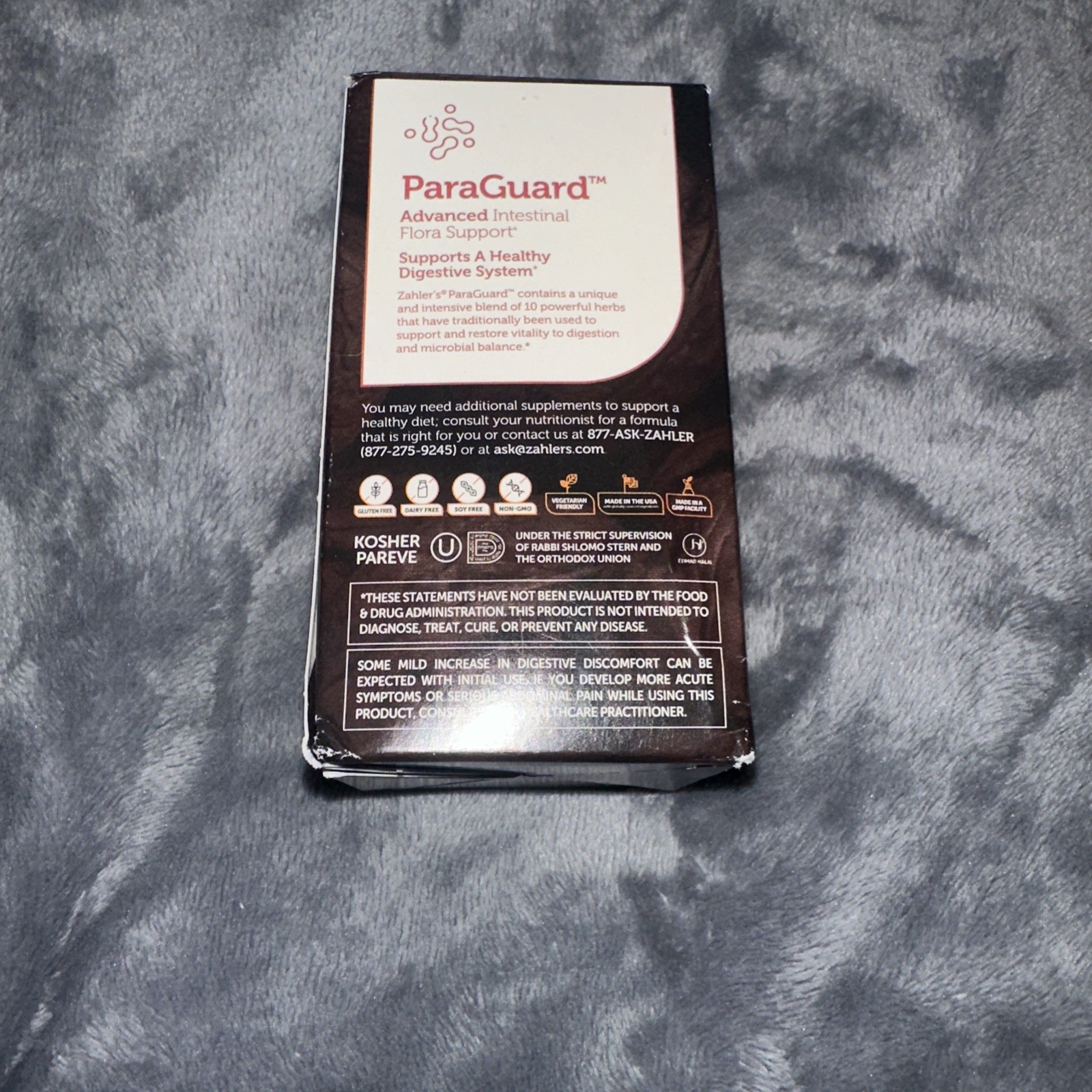 Zahler – ParaGuard Capsules – Gut Health Supplement – 30 Ct New Sealed In Box