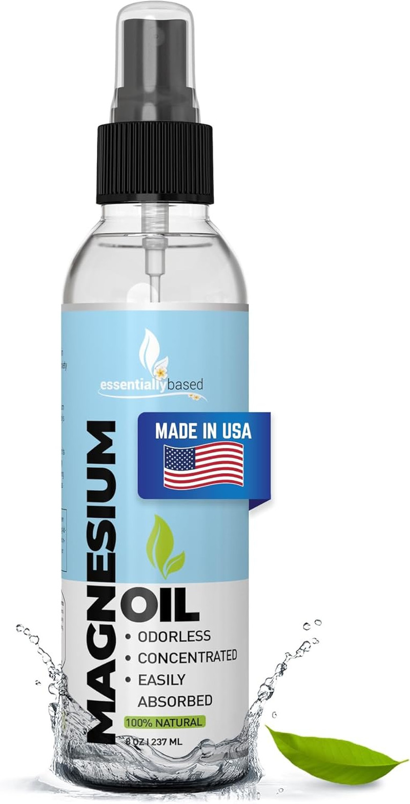 Pure Magnesium Oil Spray 8Oz – Topical Magnesium Spray for Sleep Extra Strength