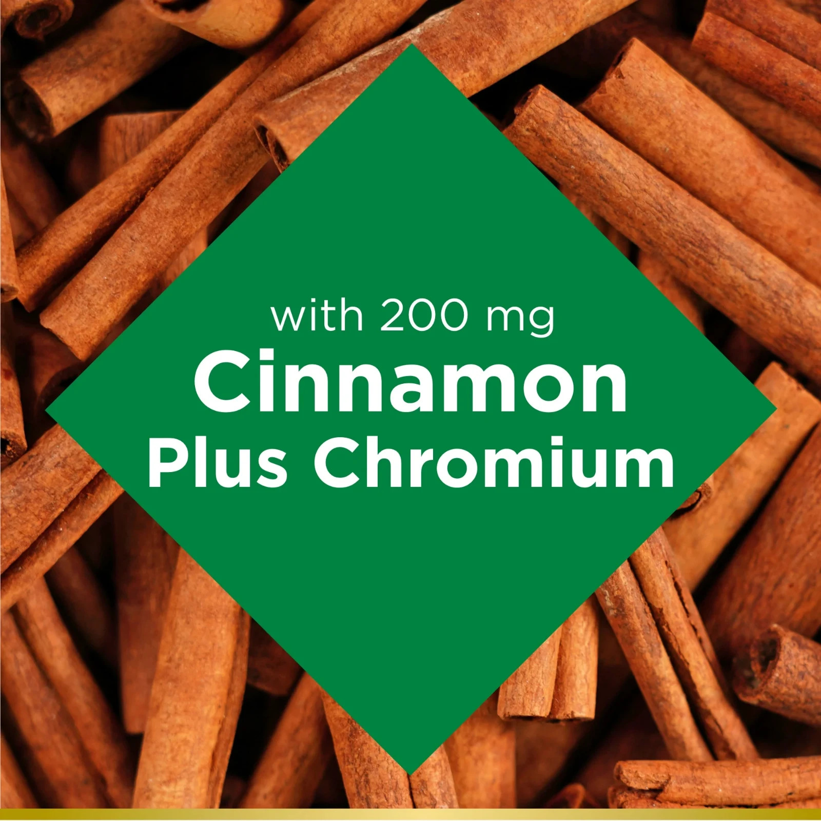 Nature’s Bounty Cinnamon 2000mg Plus Chromium Sugar Metabolism Capsules 60 ct