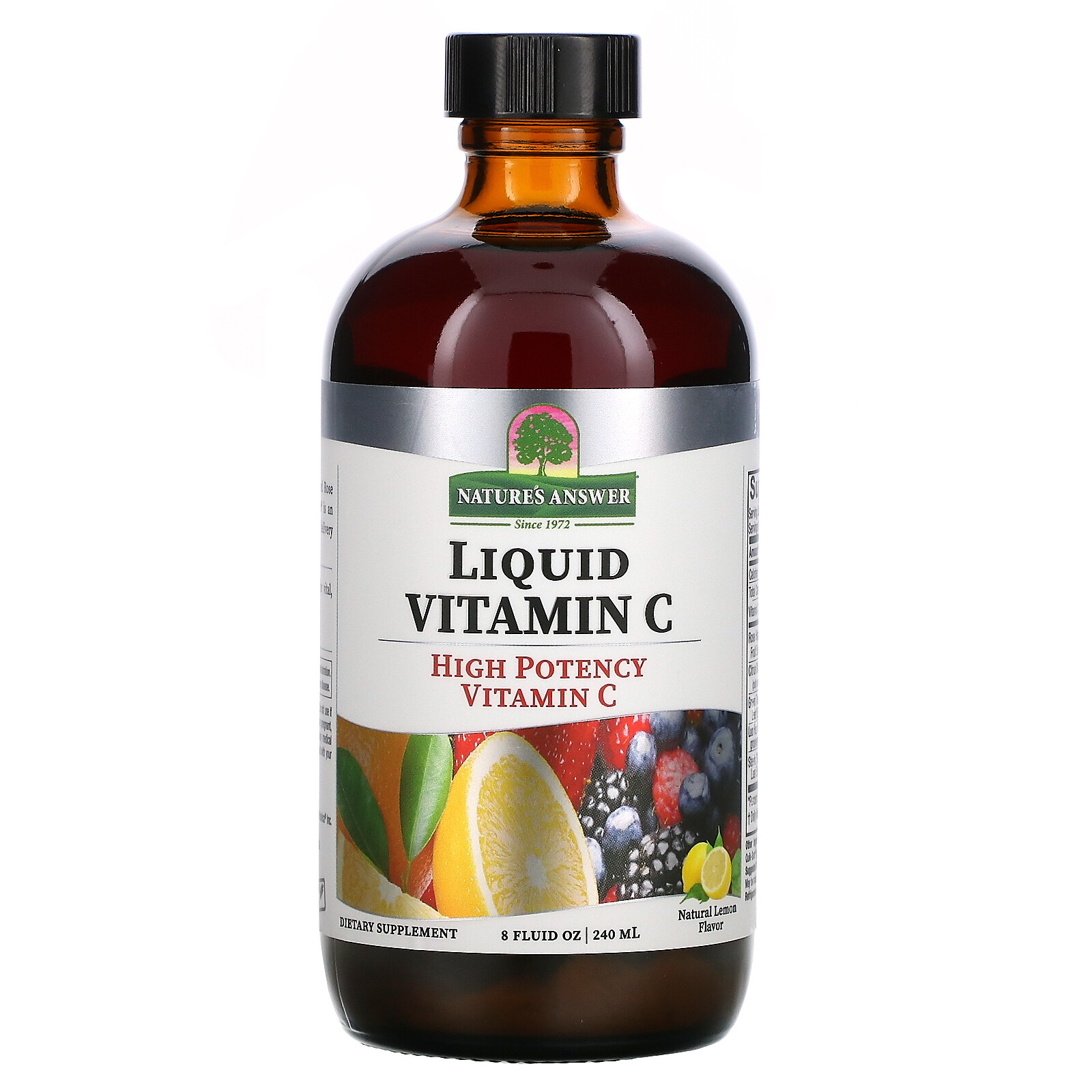 Nature s Answer Liquid Vitamin C Natural Flavors 8 fl oz 240 ml GMP Quality