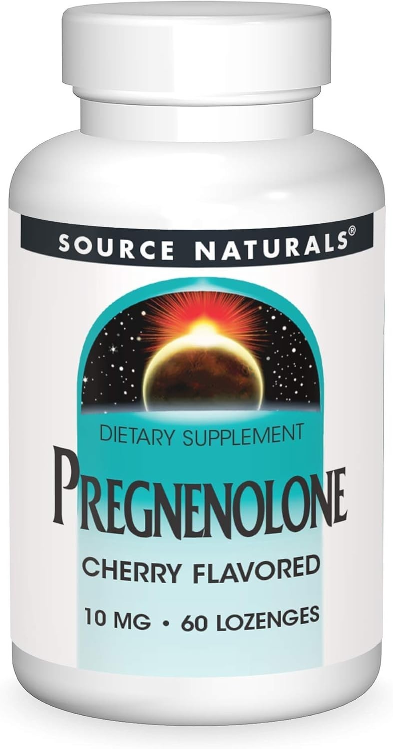 10mg Pregnenolone Lozenges – 60 Sugar-Free Cherry Tablets for Hormonal Health