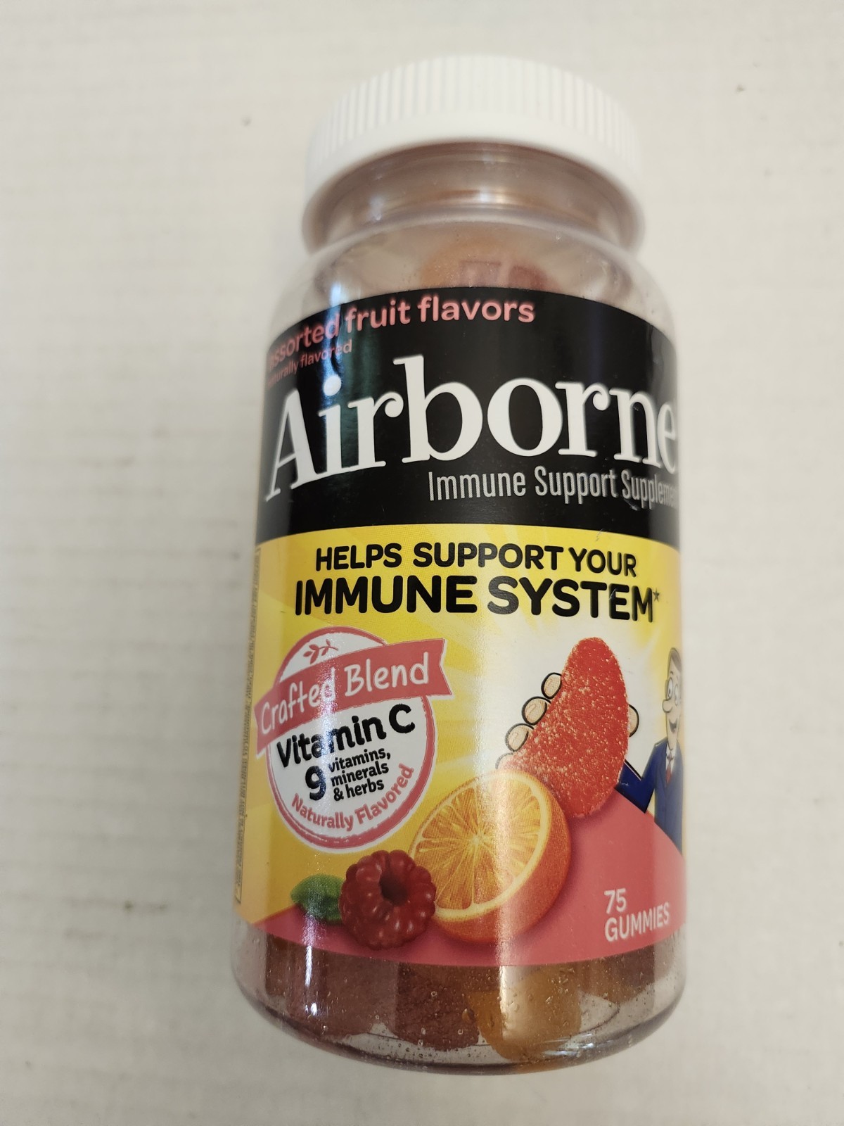 Airborne Immune Support Gummies wIith Vitamina C – 75 ct – Exp 08/2027