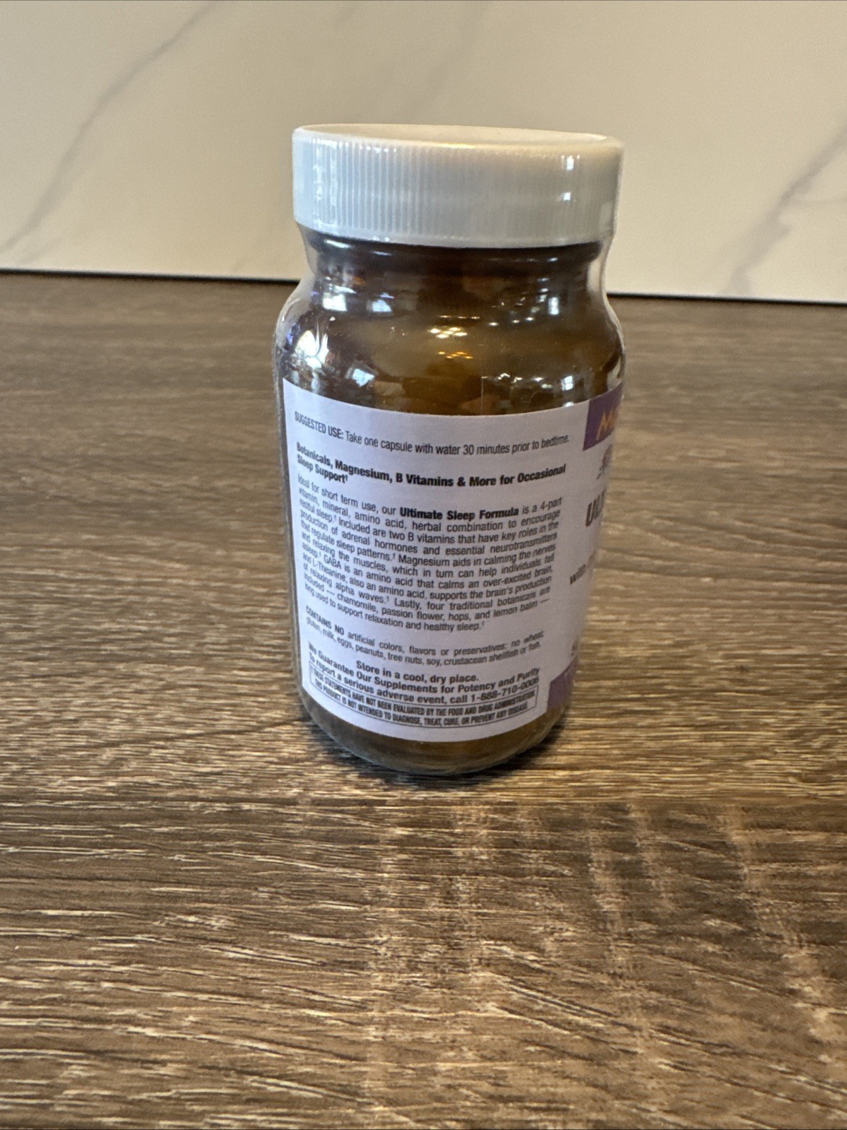 MORNING GLORY Natural Foods Ultimate Sleep Formula 50 Vegan Capsules Exp 07/2027