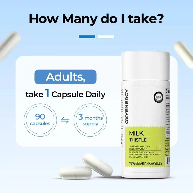 Milk Oxyenergy Thistle Liver Detox & Colon Cleanse,Natural Liver Health Support