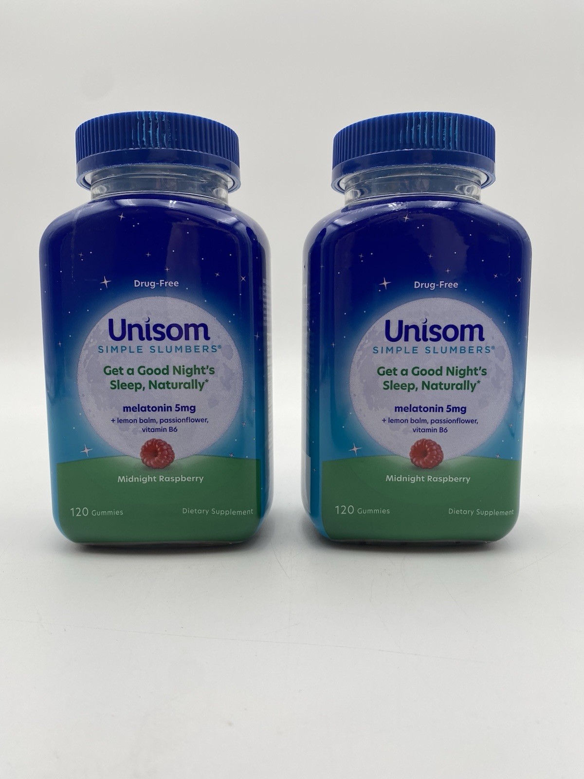 Unisom Simple Slumbers Drug-Free Sleep Aid Gummies, Melatonin 5mg, 120 Ct X 2